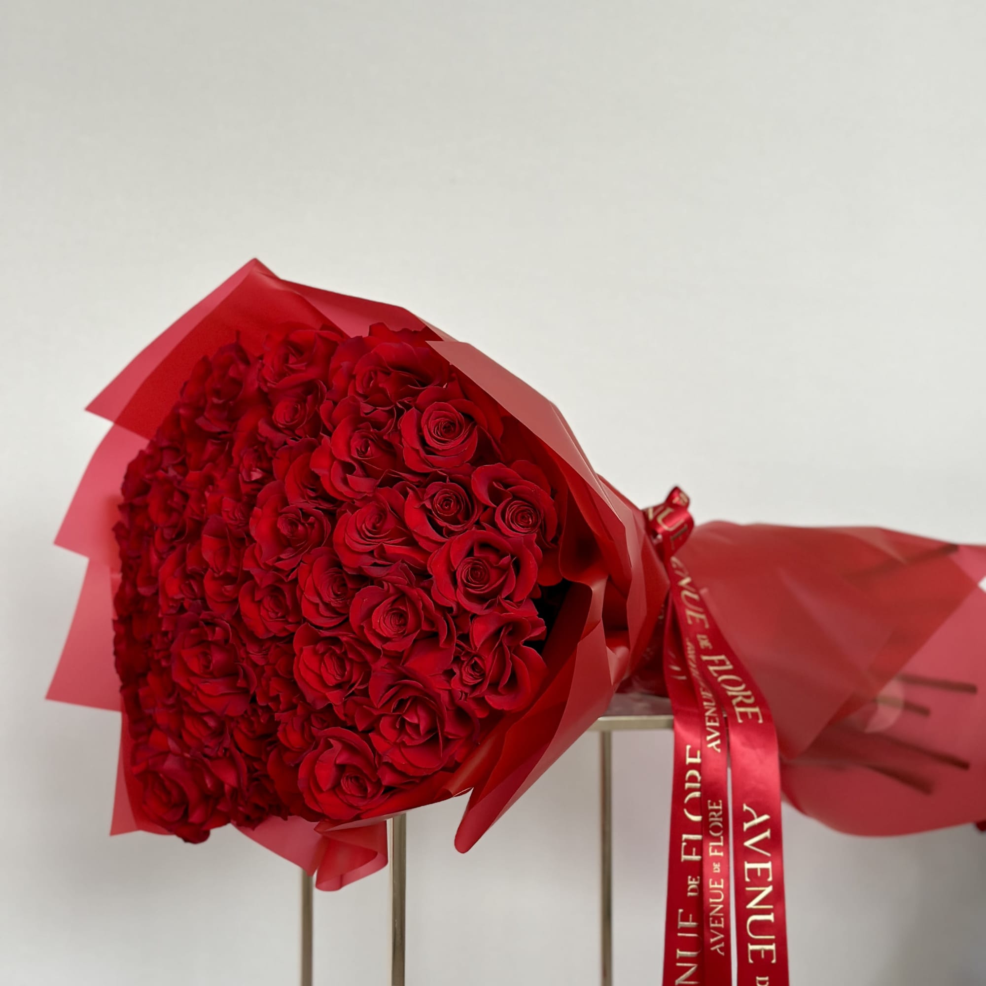 This bouquet of red roses is the epitome of grace and beauty