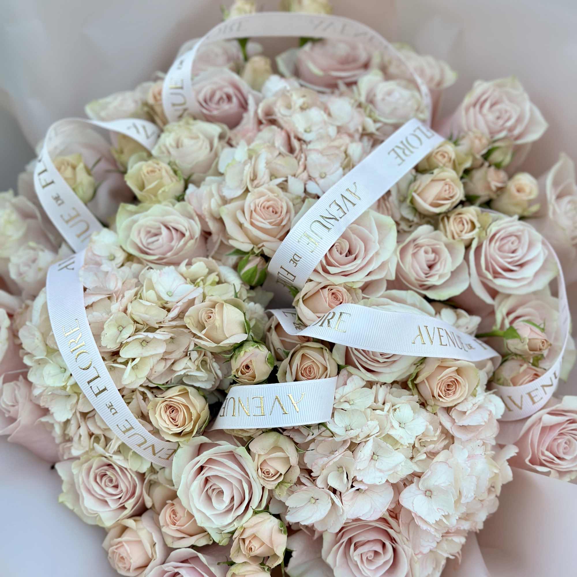 This bouquet is the ultimate floral treat, filled with soft, dreamy pink
