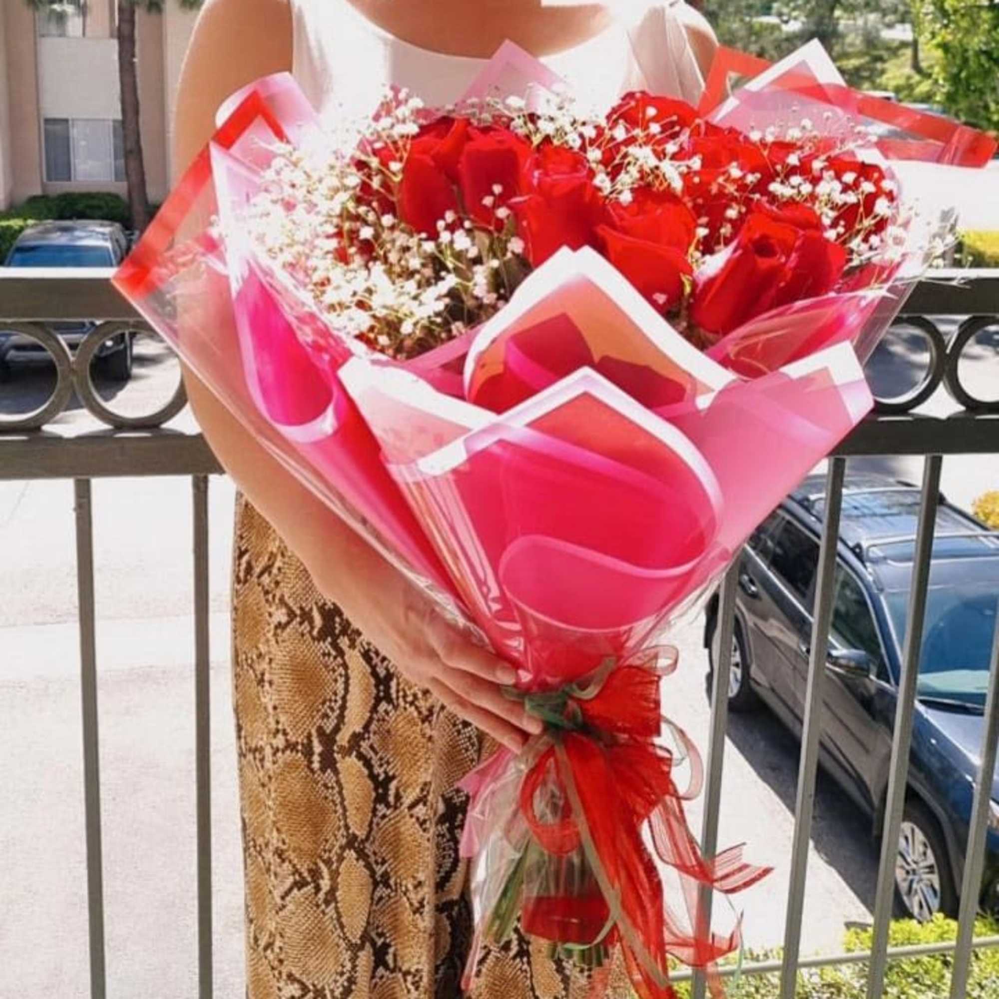 A Rose &amp; Gypsophila Bouquet is a timeless and elegant arrangement that