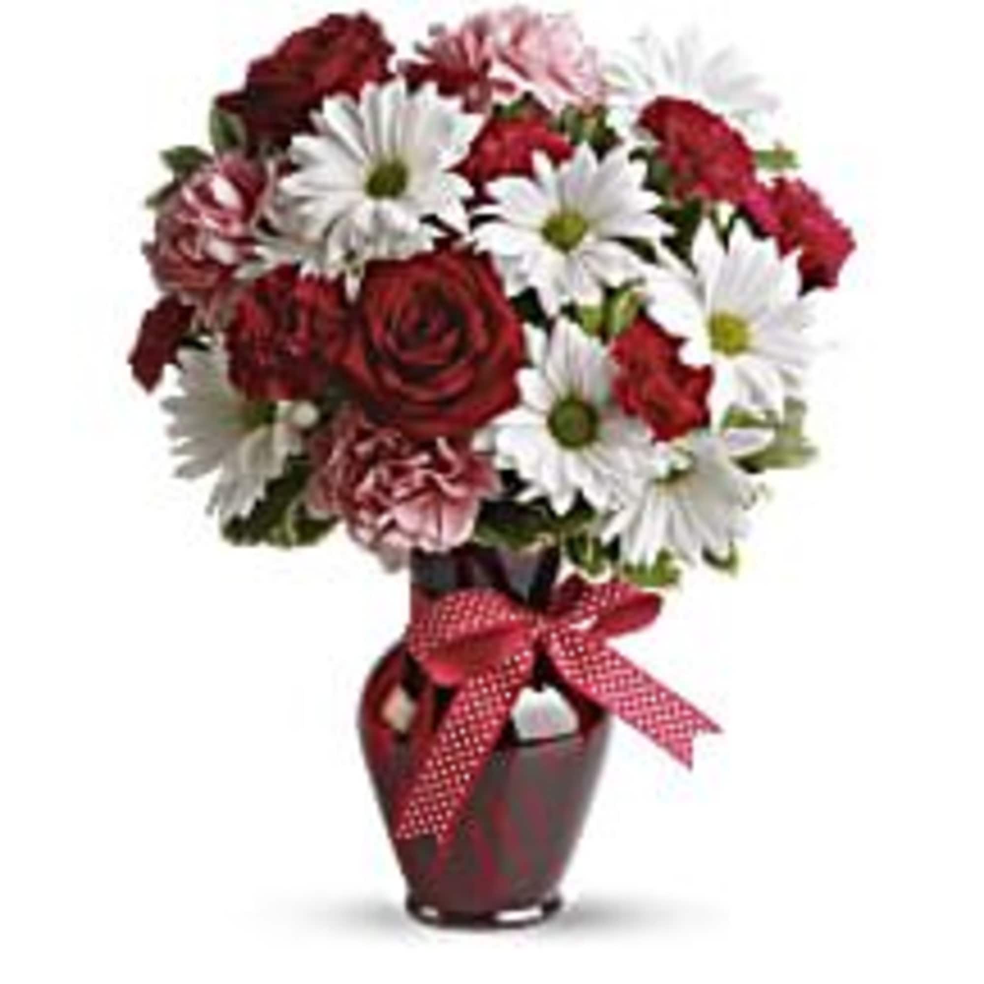 Delight your love with this beautiful bouquet of bright white chrysanthemums, precious