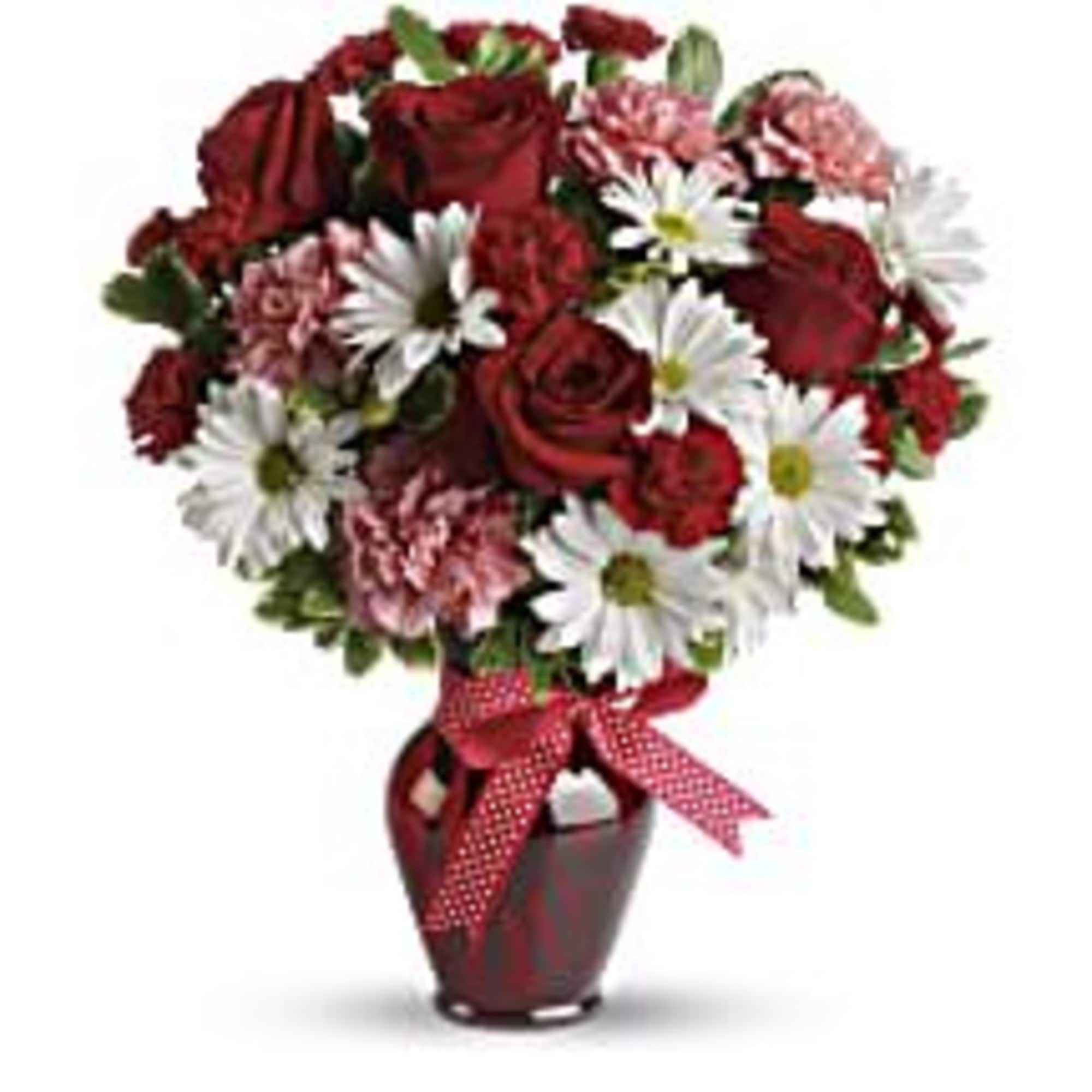 Delight your love with this beautiful bouquet of bright white chrysanthemums, precious