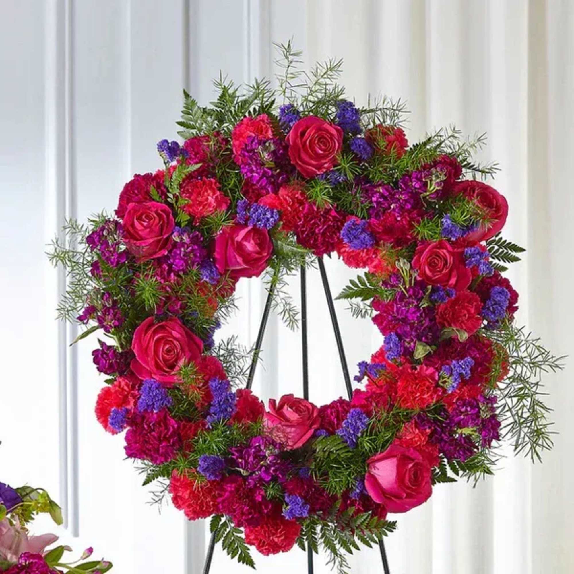 The use of color in a sympathy tribute can evoke emotions that The use of color in a sympathy tribute can evoke emotions that