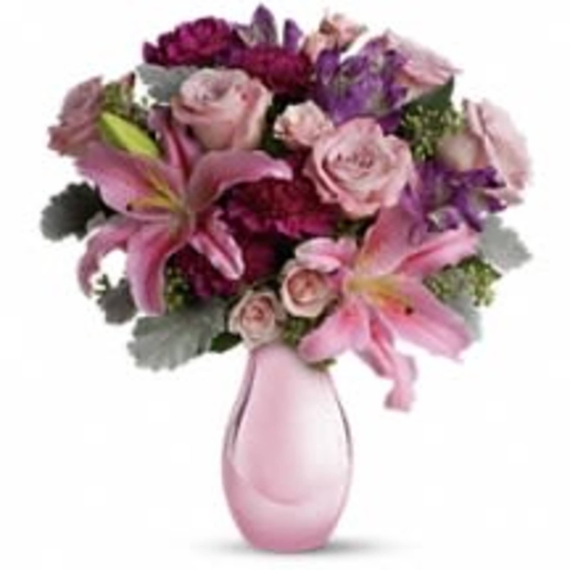 Make an ordinary day extraordinary with this spectacular bouquet of pink roses
