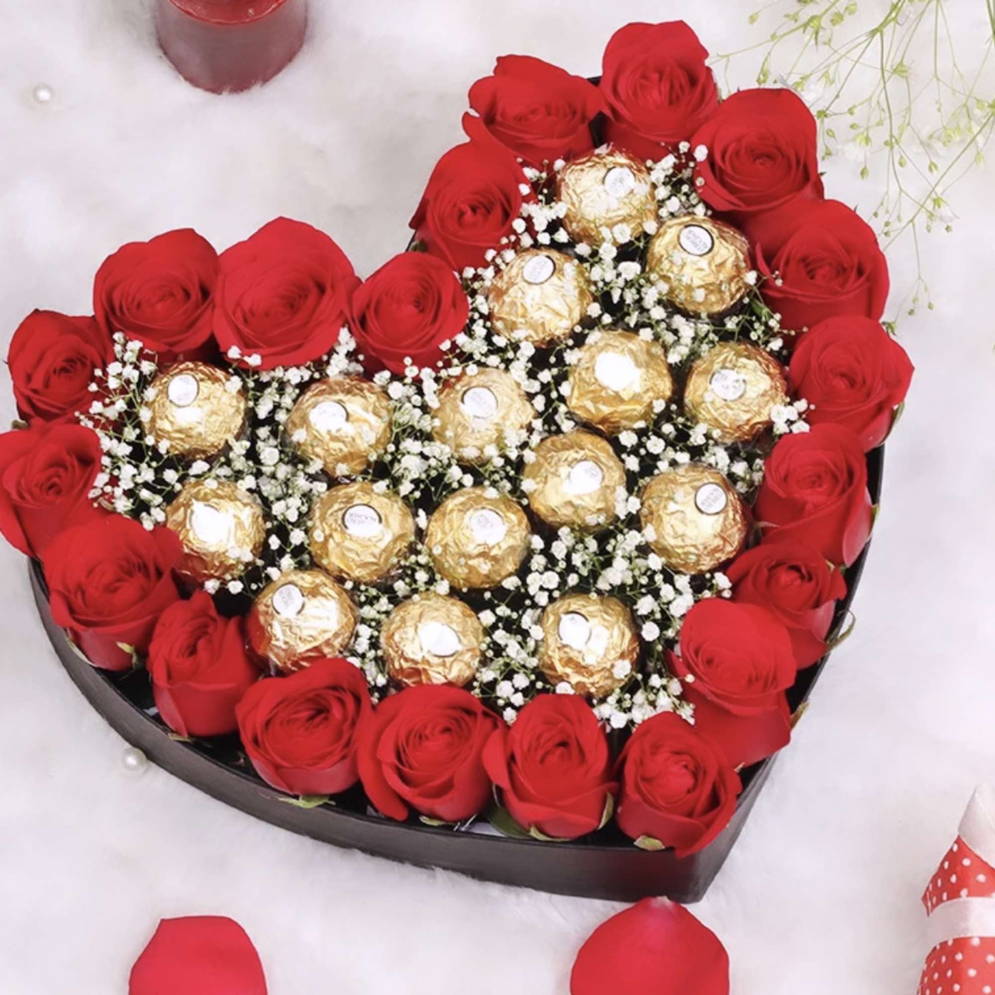 Doesn't Red Roses and Ferrero Rocher lift up the mood already by Doesn't Red Roses and Ferrero Rocher lift up the mood already by