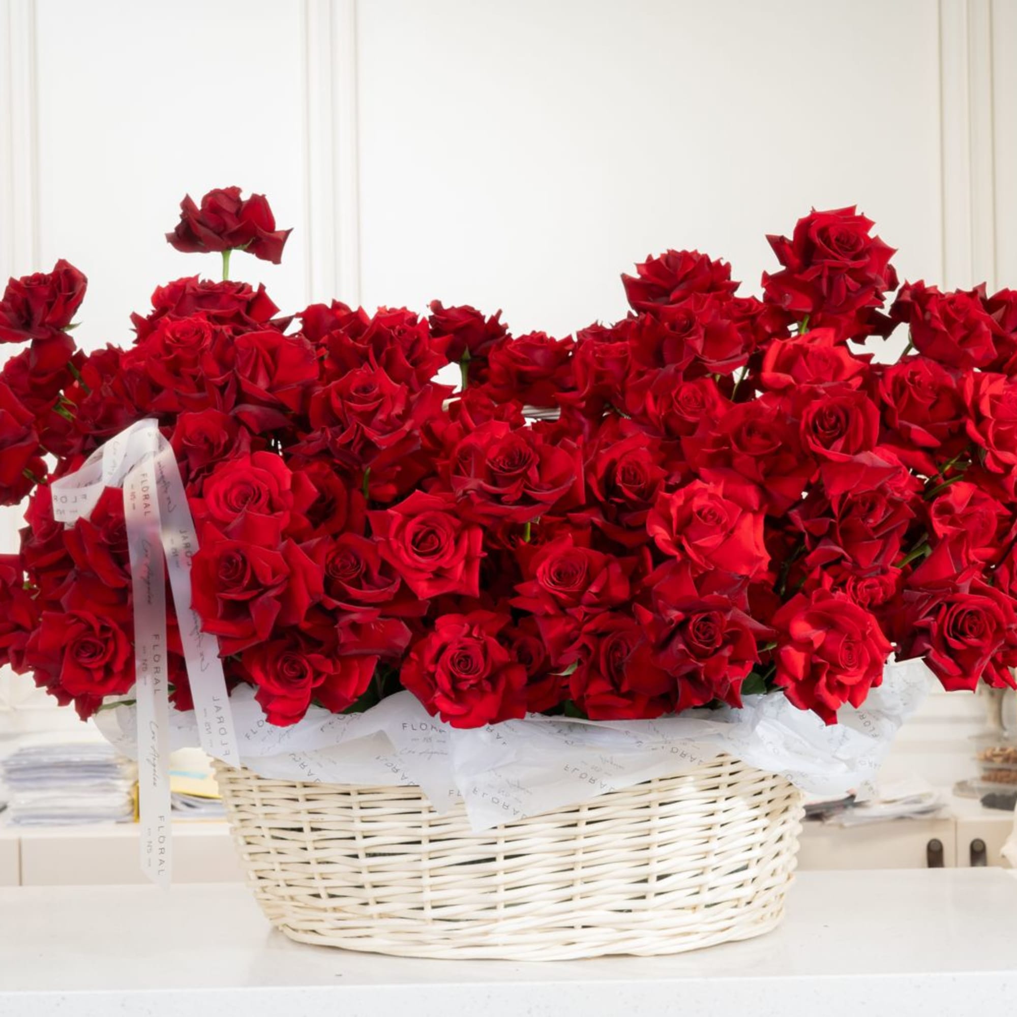 Expertly arranged by our skilled florist in Studio City, this basket of