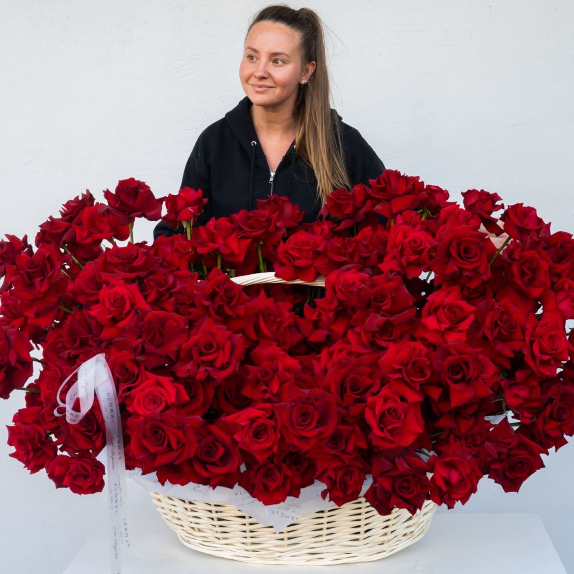 Expertly arranged by our skilled florist in Studio City, this basket of