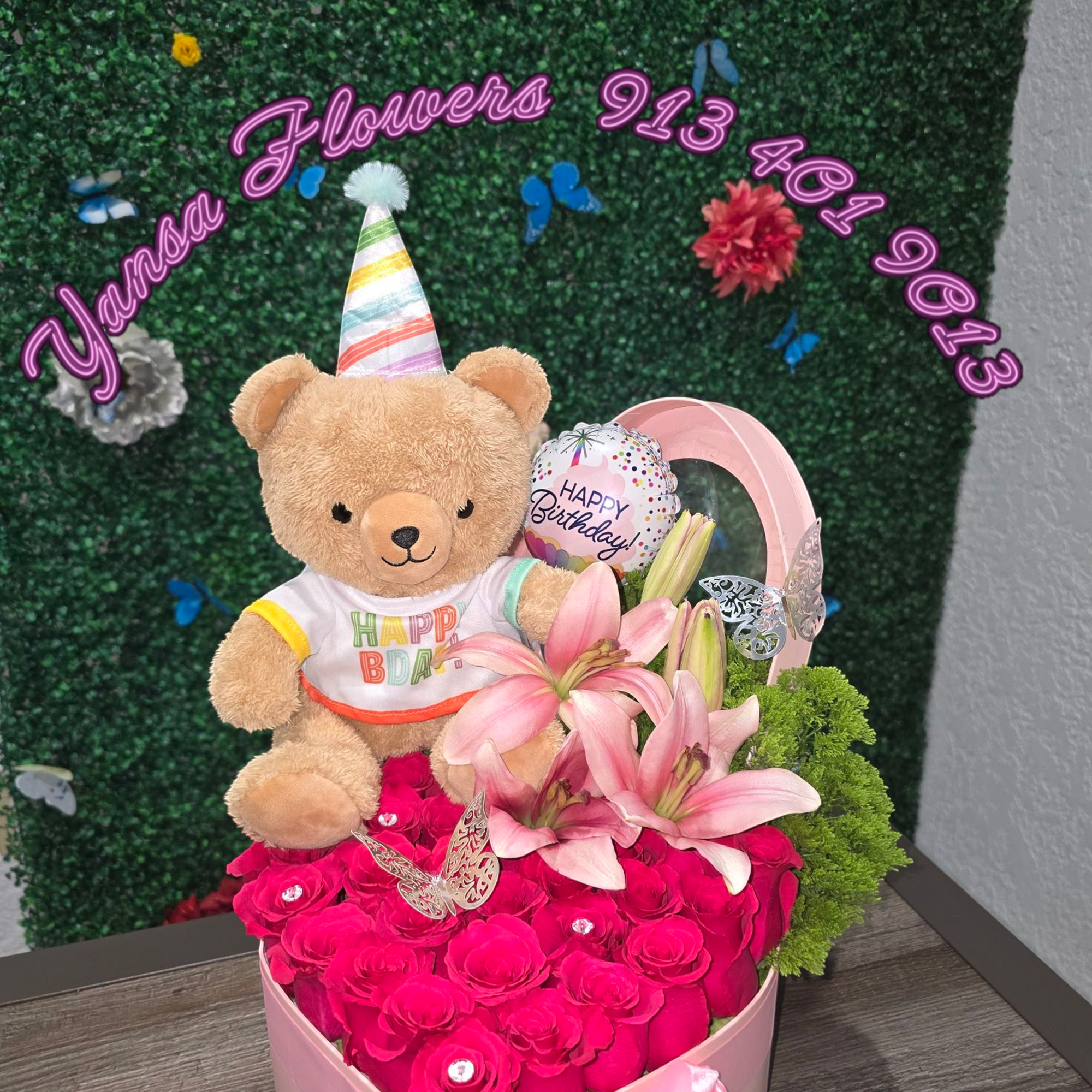 Sweetness Wrapped in Love 
Our Teddy Bear Heart arrangement combines the charm