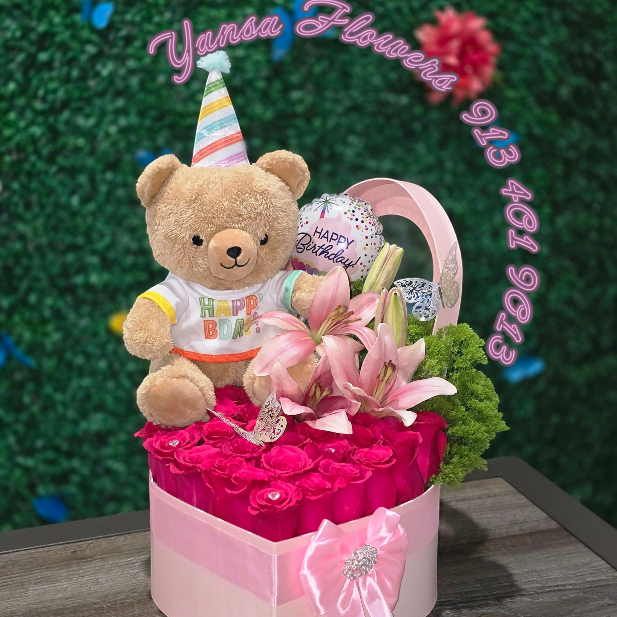 Sweetness Wrapped in Love 
Our Teddy Bear Heart arrangement combines the charm