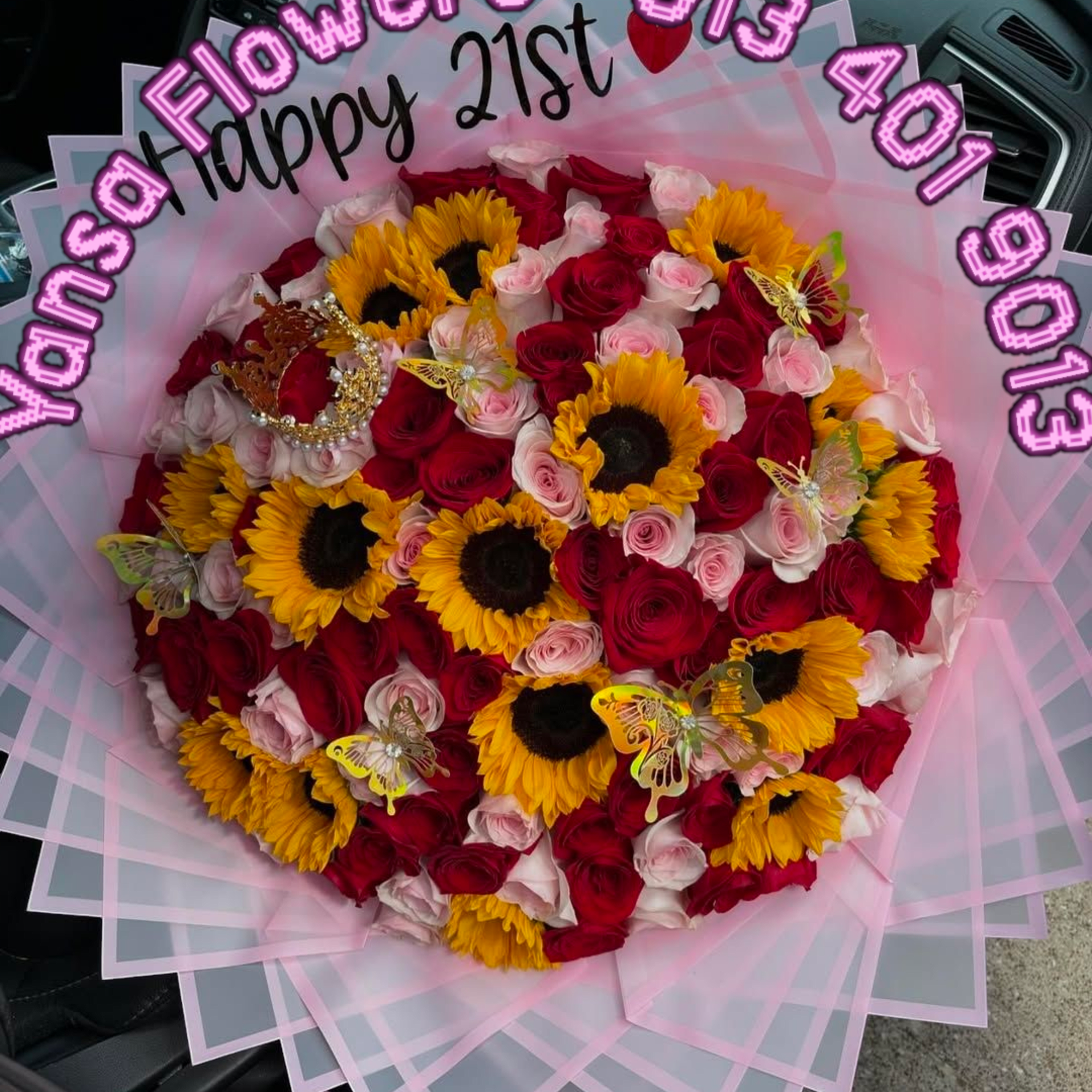 Bold Beauty, Bright Love 
This vibrant bouquet combines the golden joy of