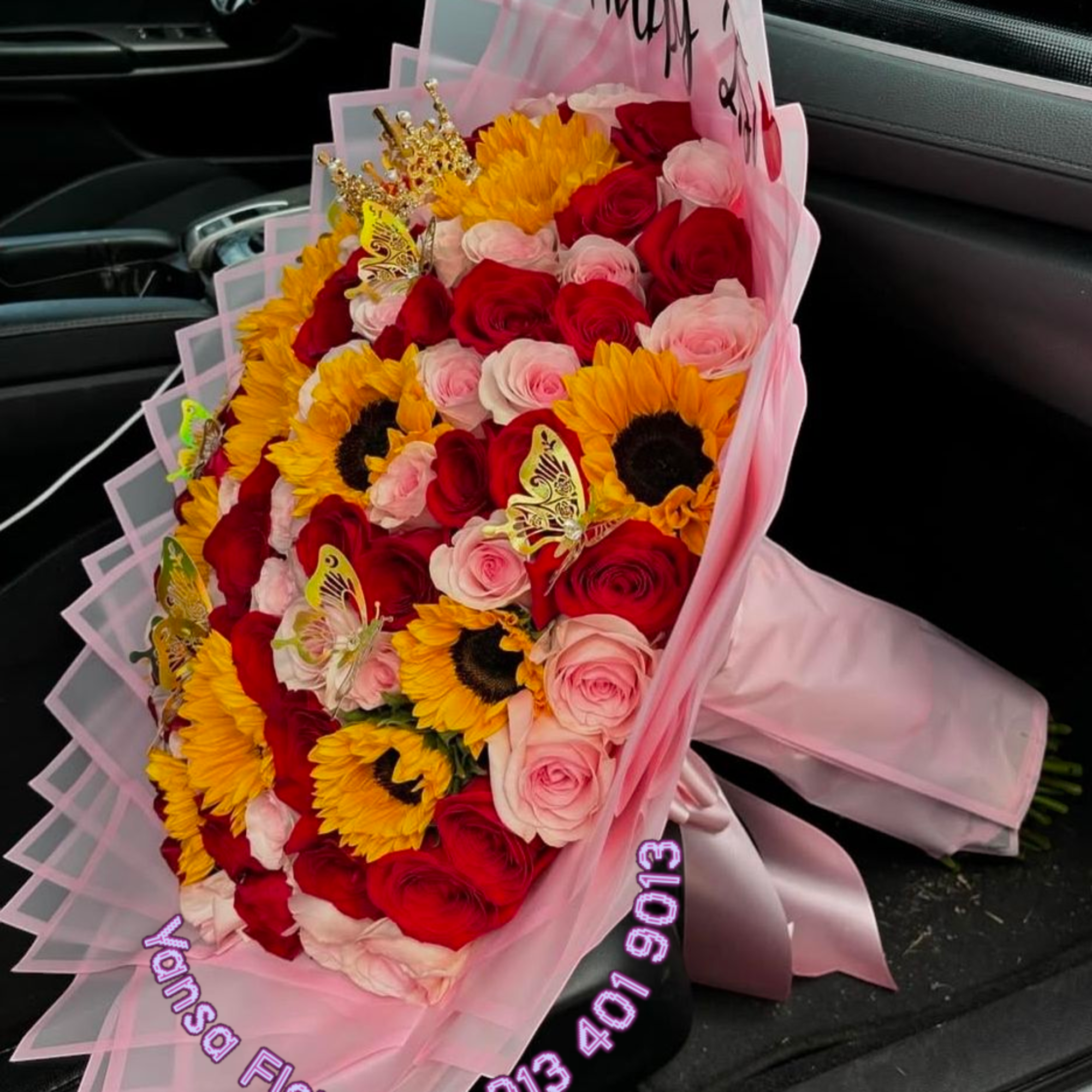 Bold Beauty, Bright Love 
This vibrant bouquet combines the golden joy of