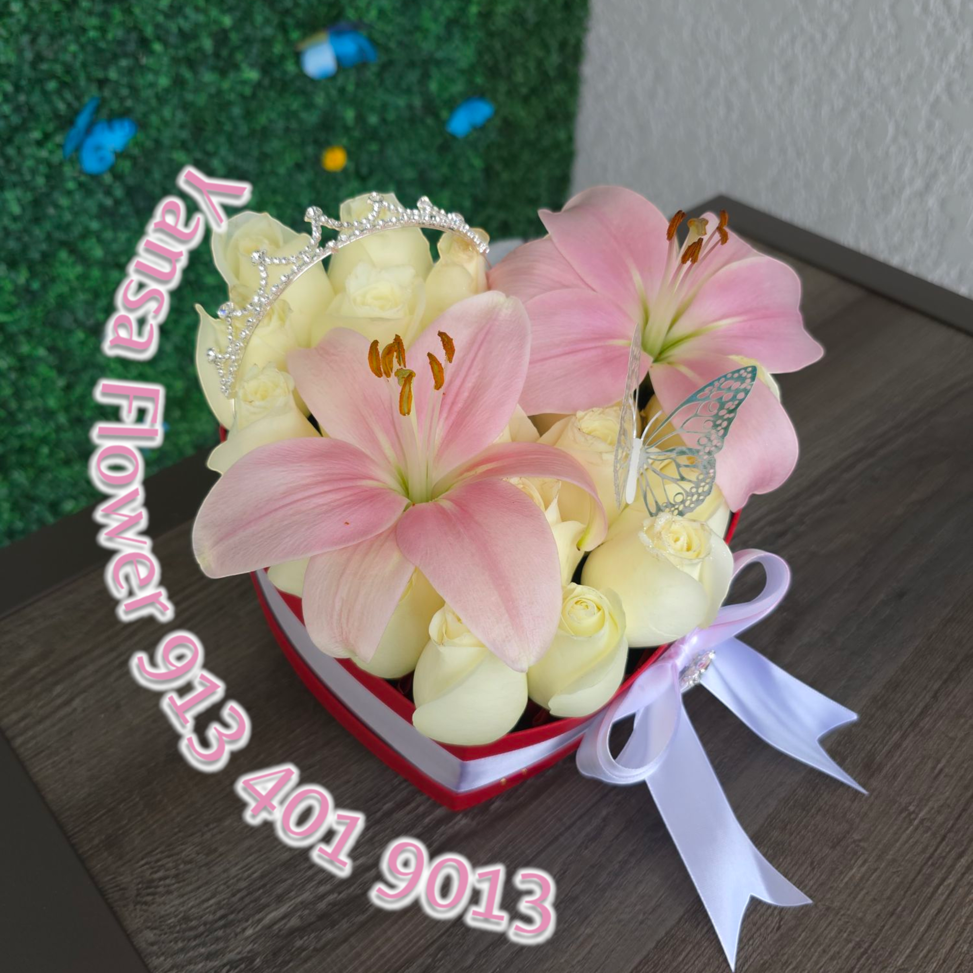 crafted into a stunning heart-shaped arrangement &mdash; perfect for showing love, passion