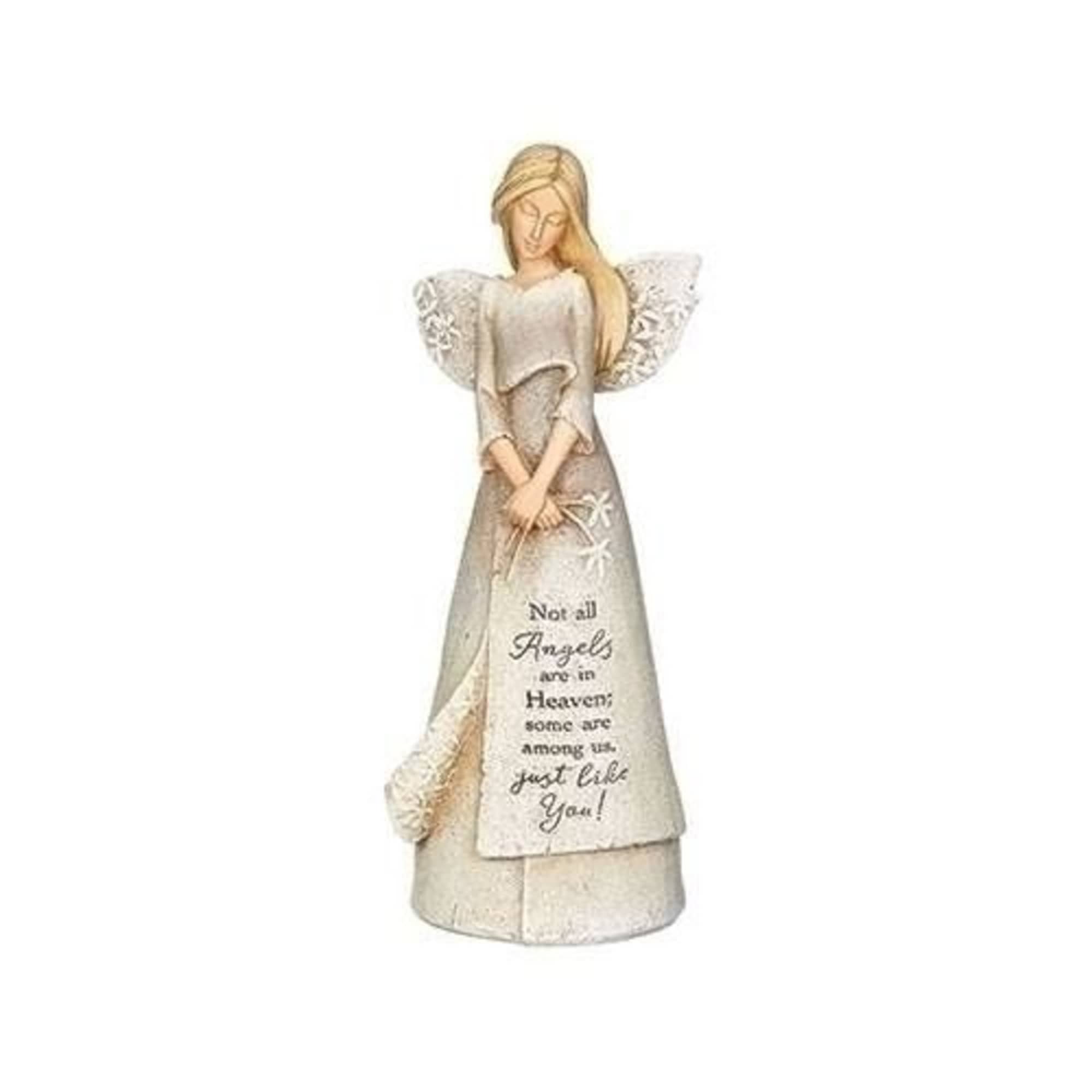 The Angels In Heaven angel figurine by Karen Hahn is inscribed with