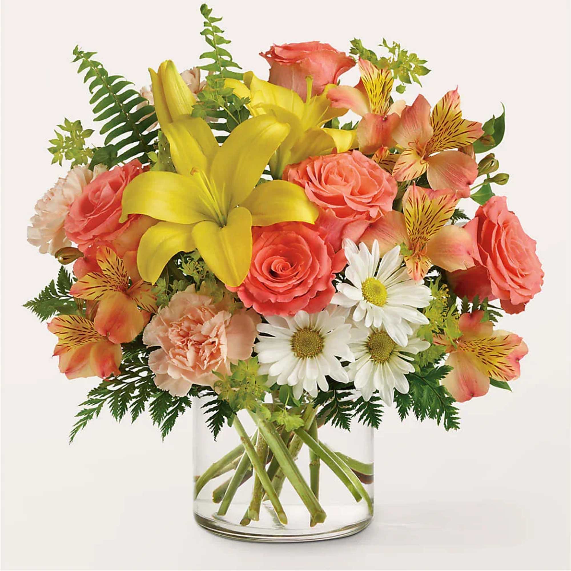 Give the gift of sunshine with these lush orange and yellow blooms