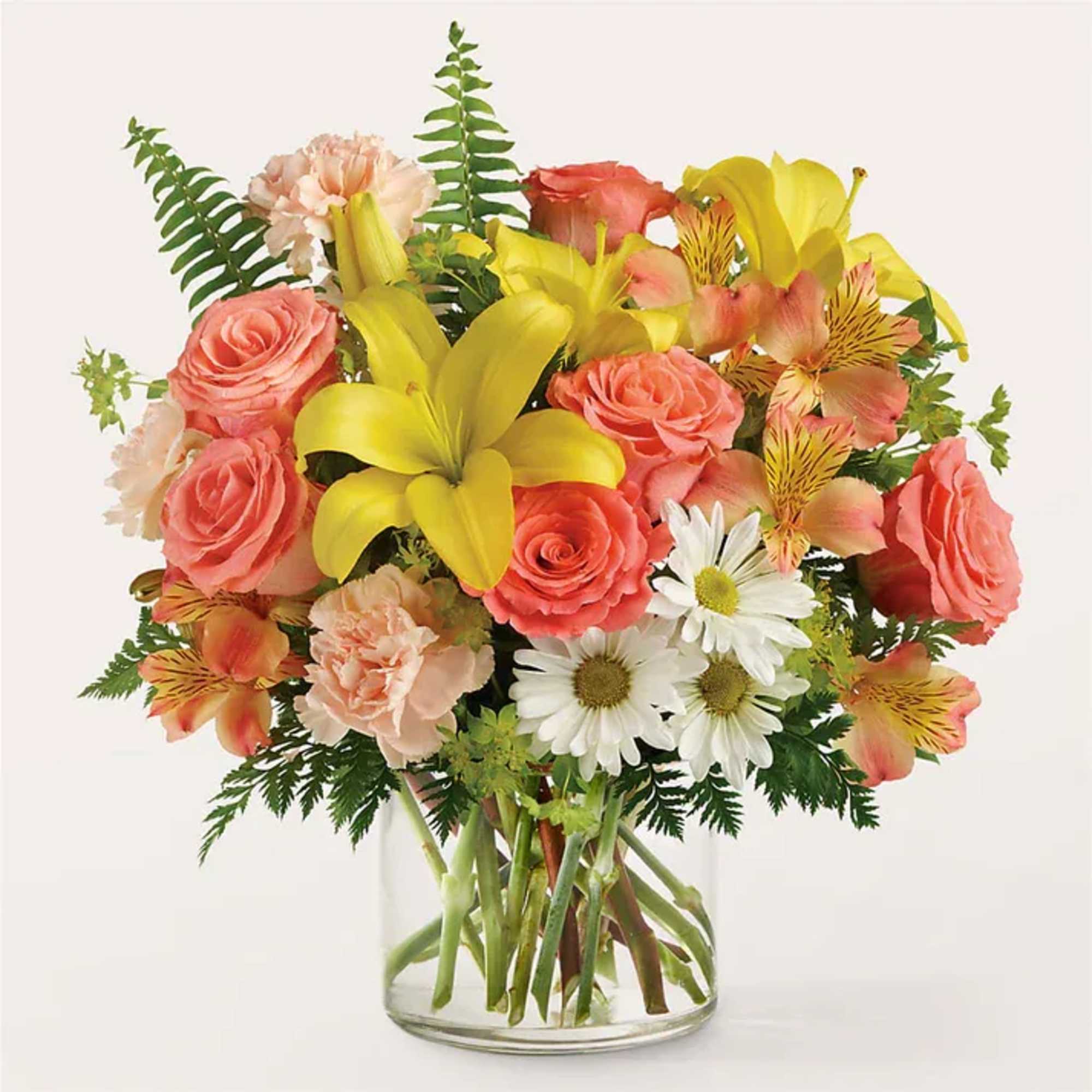 Give the gift of sunshine with these lush orange and yellow blooms