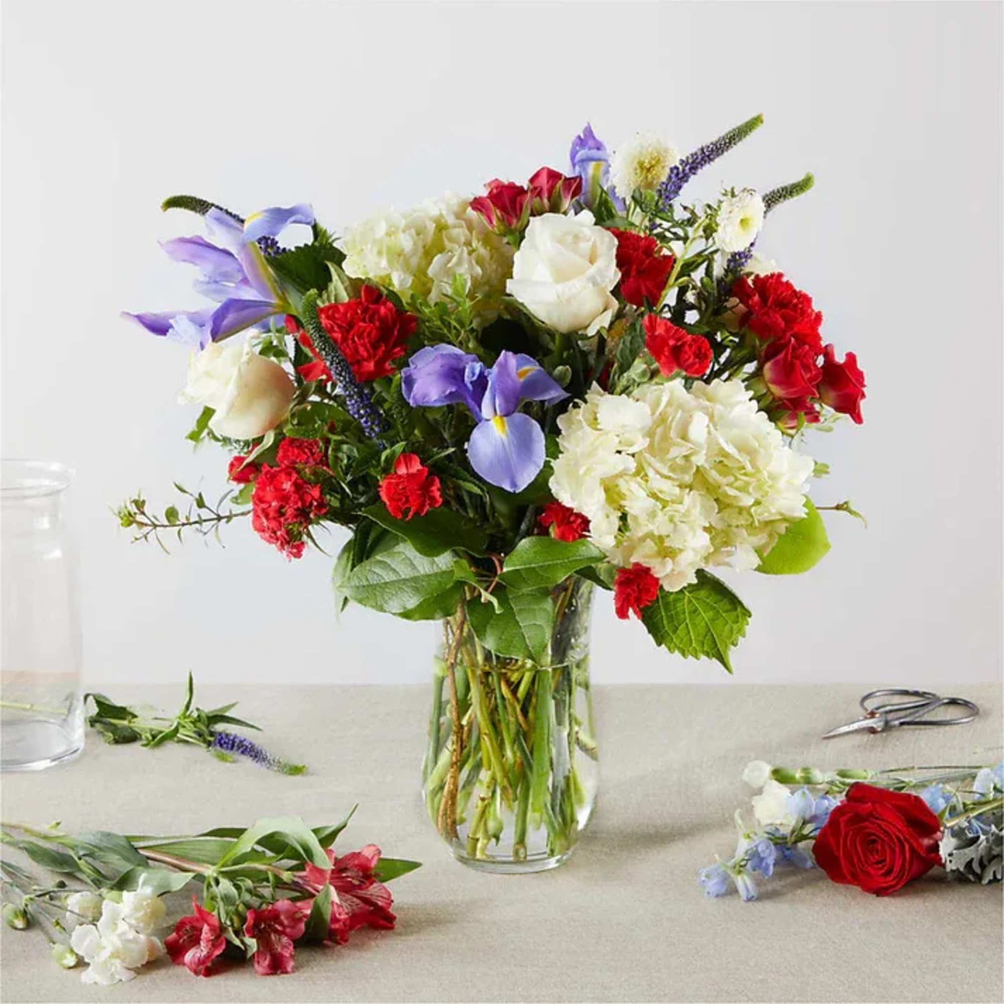 Raise a flag of flowers for America&#039;s holidays. Our Florist Originals Bouquets