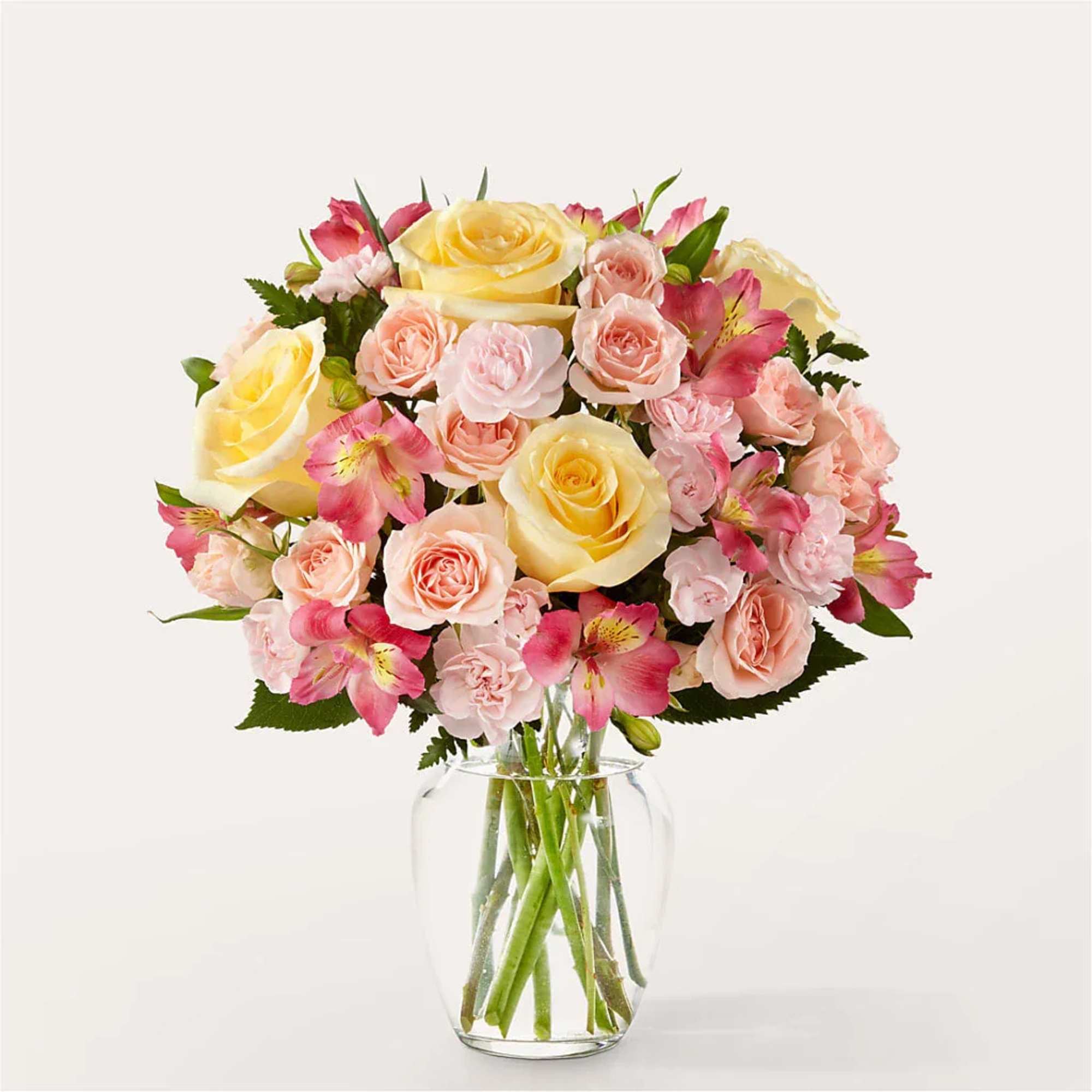 Together pale yellow and pink stems make a chic statement, turning every