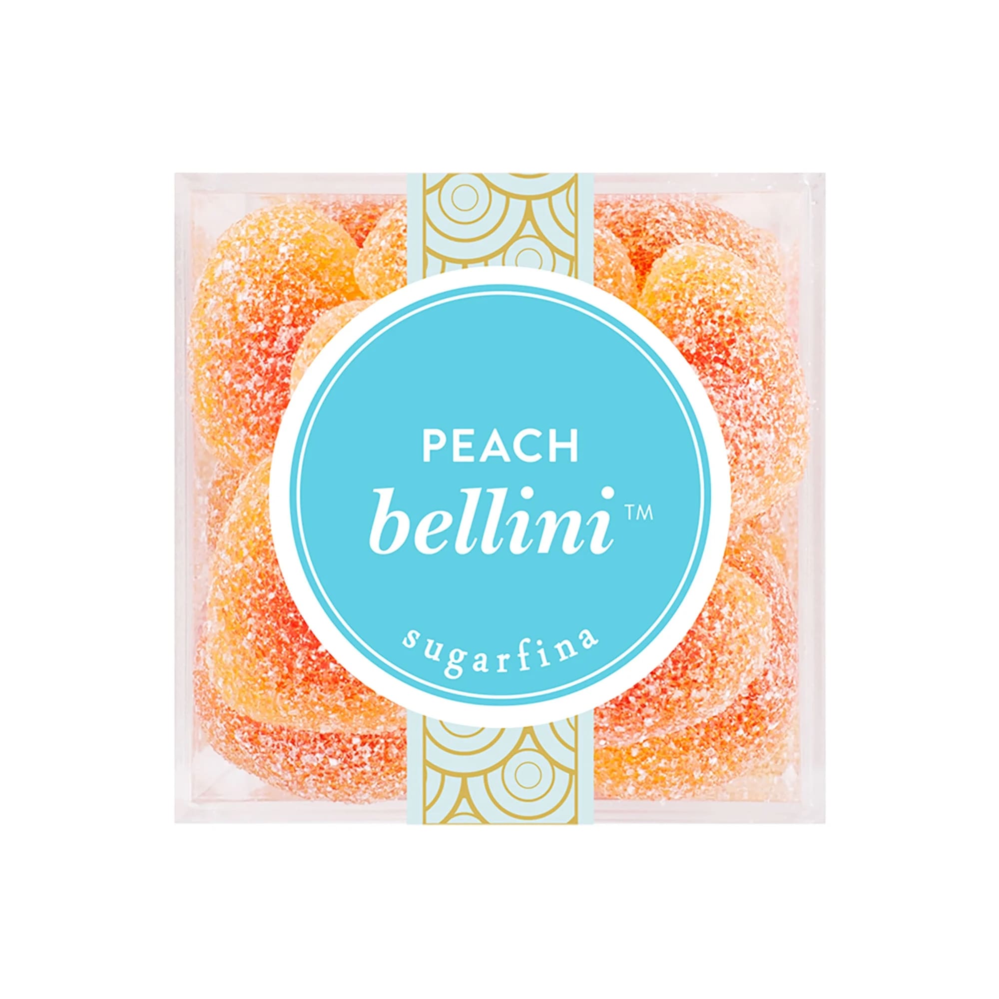 These delicious gummies are filled with juicy peach flavor, then dusted in