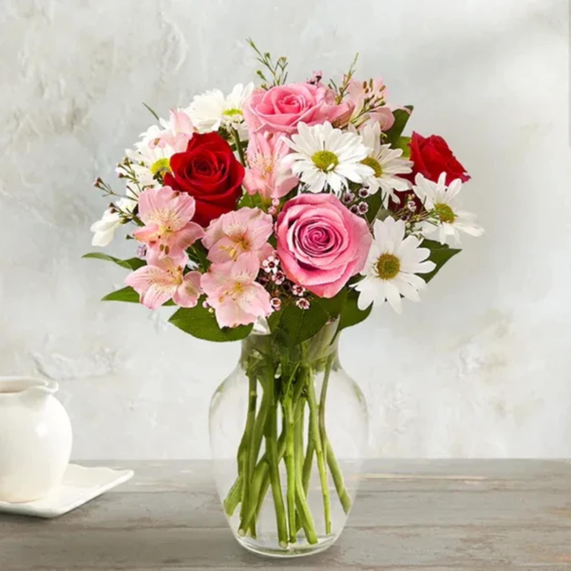 Twice the blooms. Twice the love. Our Valentine&rsquo;s bouquet is filled with