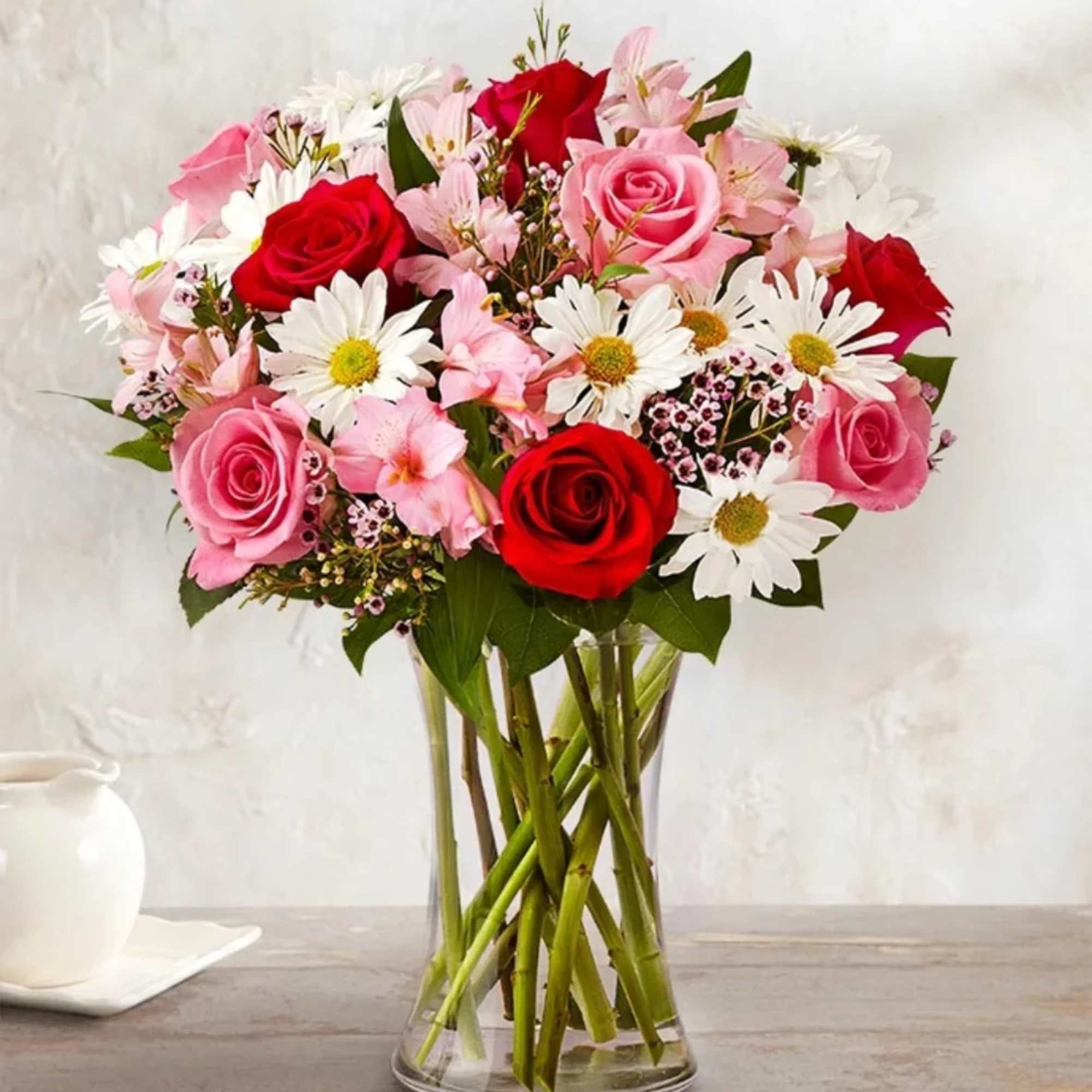 Twice the blooms. Twice the love. Our Valentine&rsquo;s bouquet is filled with