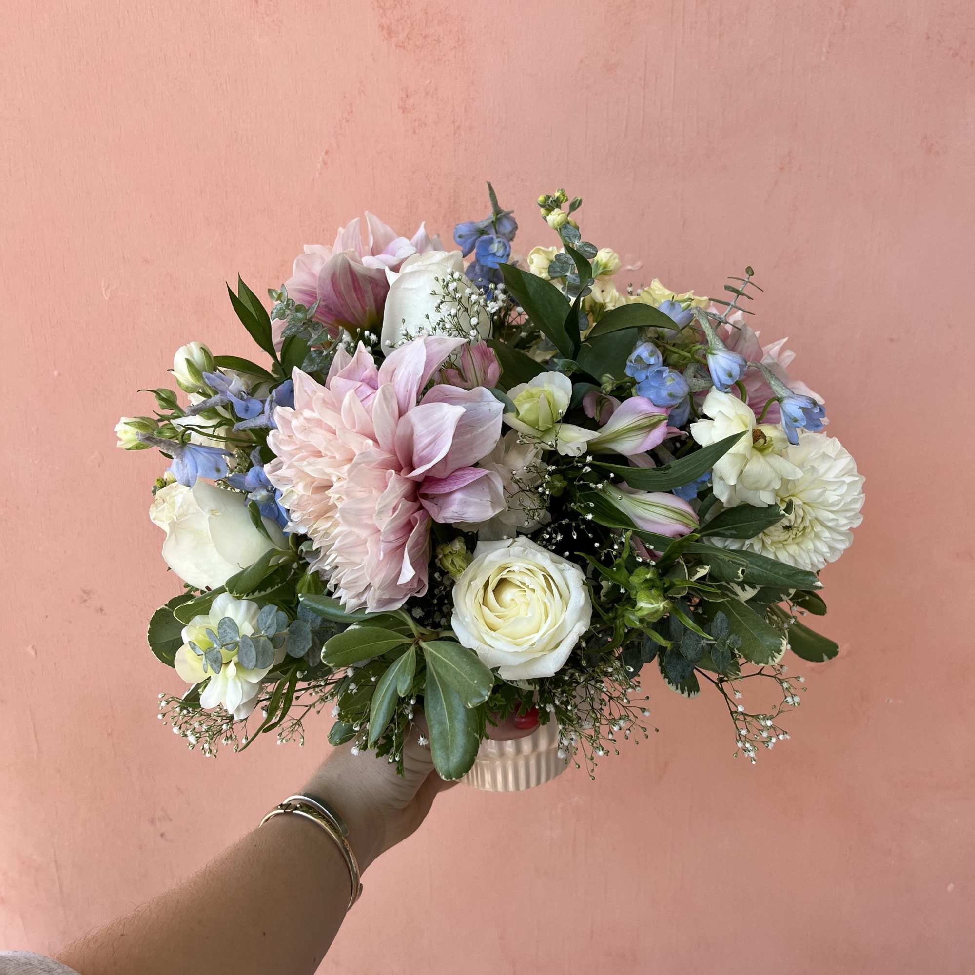 A vibrant, medium vase arrangement that brings color and joy.

Make a note