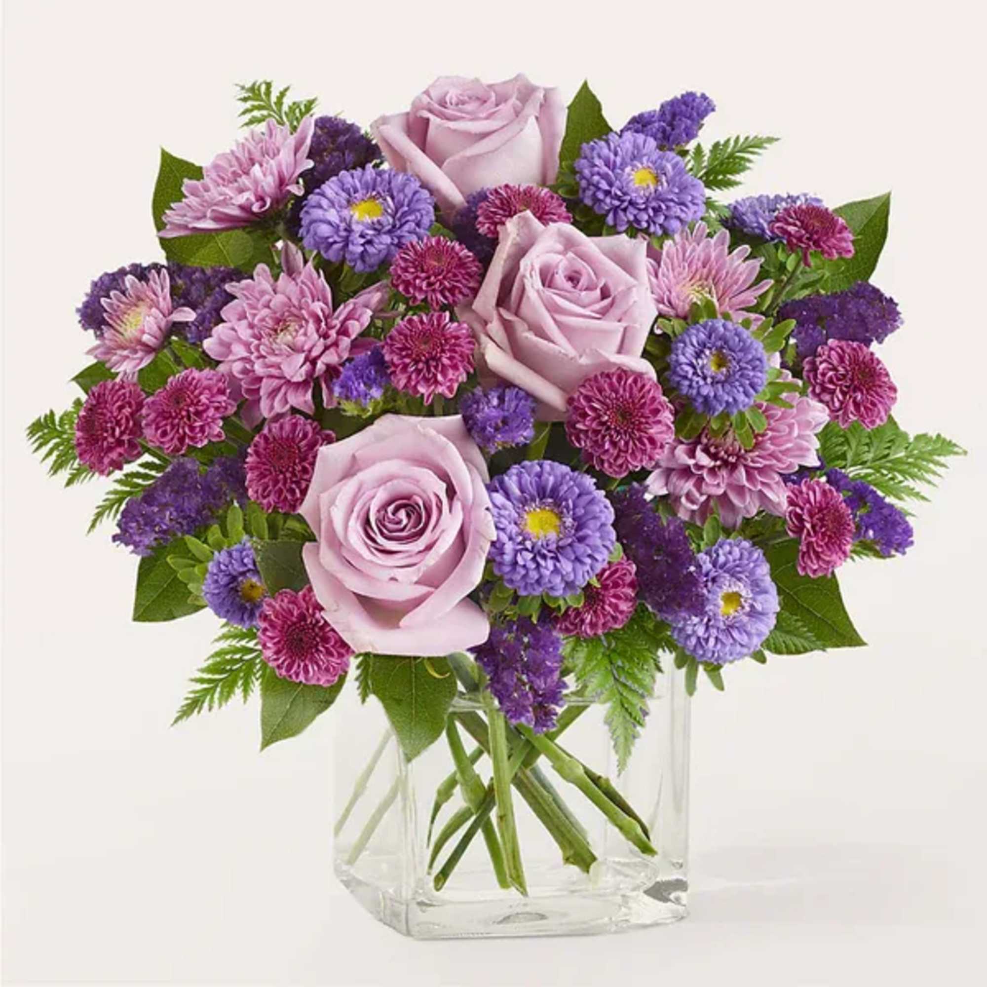This gorgeous melody of purple and lavender florals makes for an exquisite