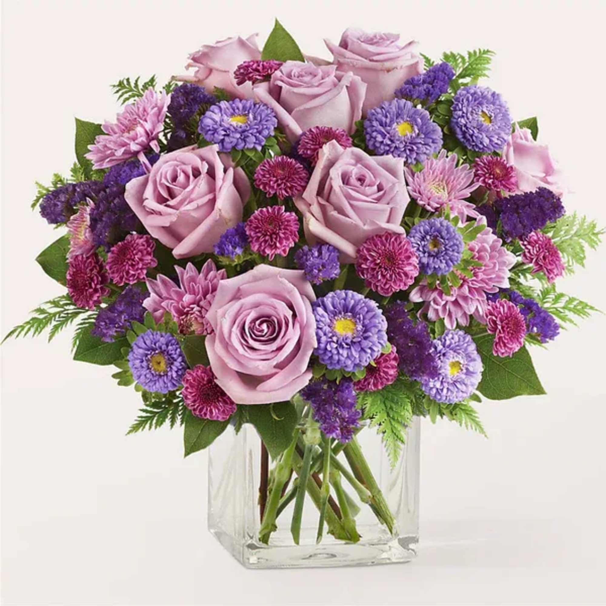 This gorgeous melody of purple and lavender florals makes for an exquisite