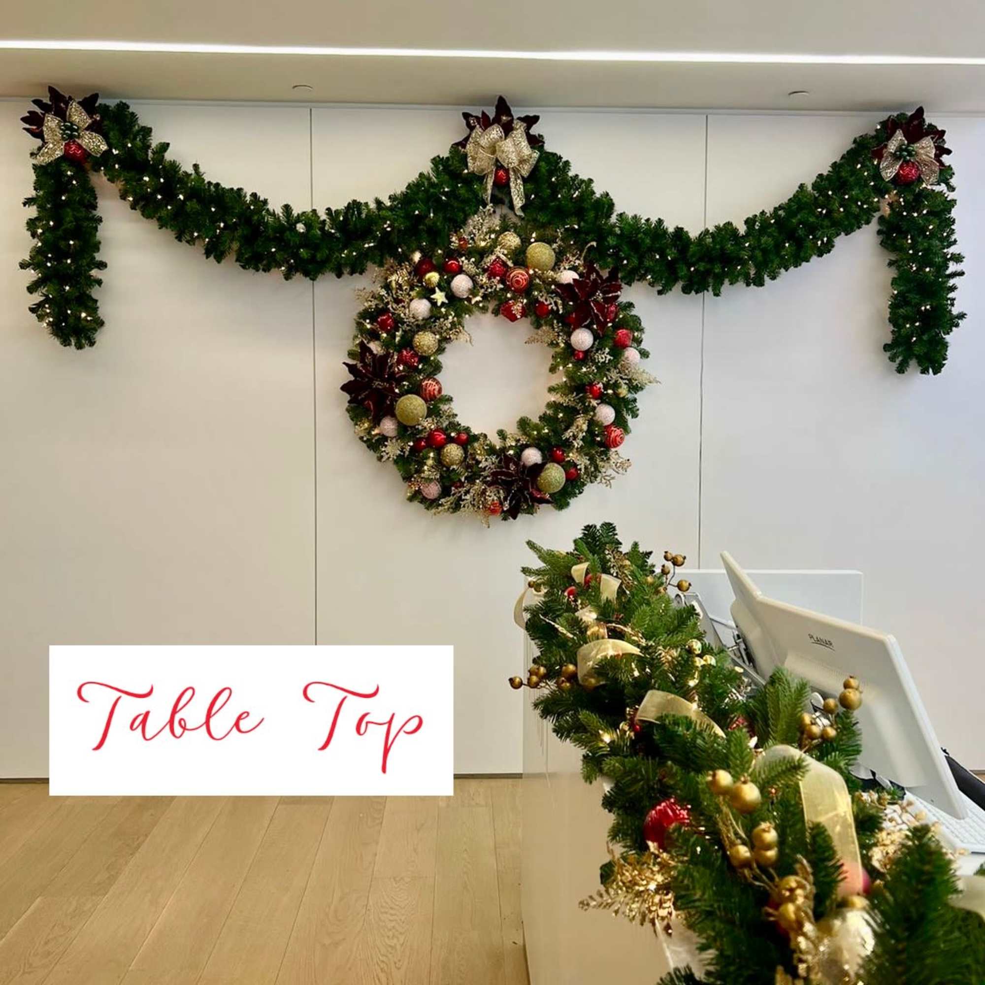 Pre-Lit Christmas Garland: This 9 FT Christmas garland comes pre-strung with warm