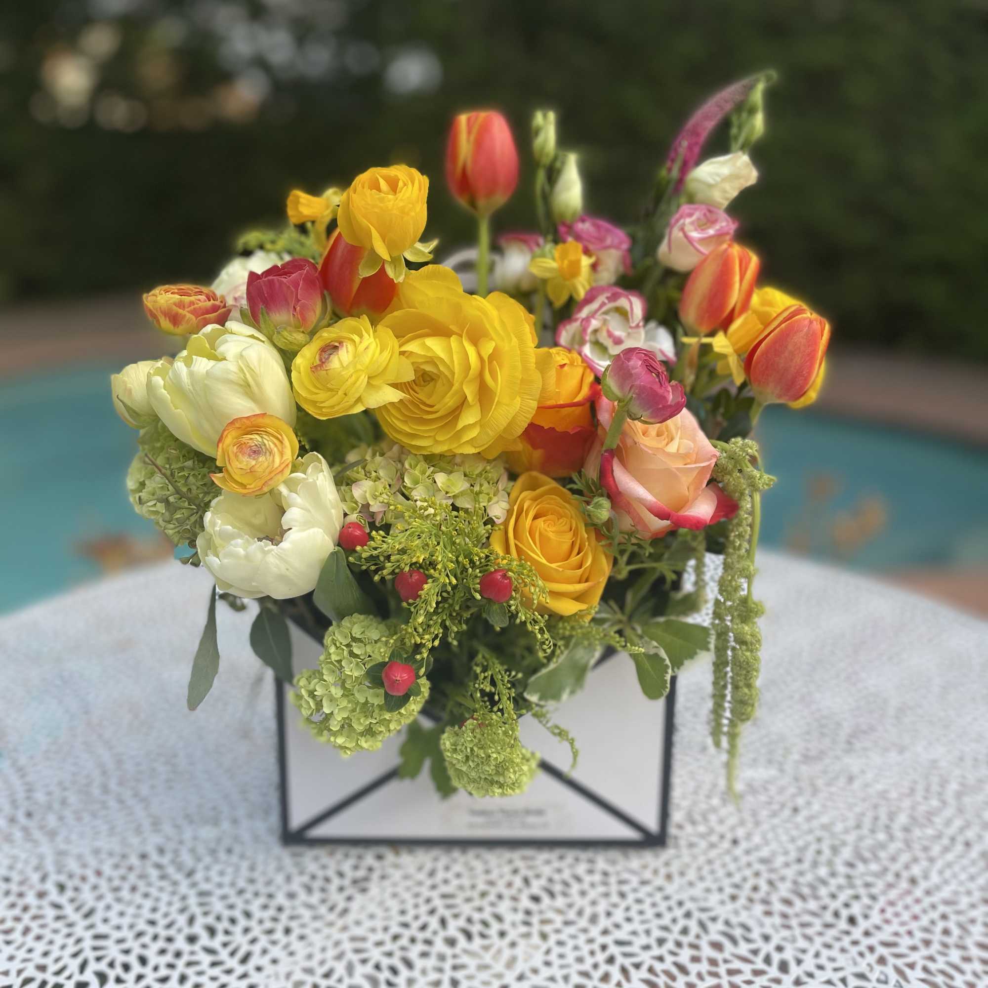 We put together gorgeous arrangements &ldquo;written&rdquo; in the language of flowers.
This Le