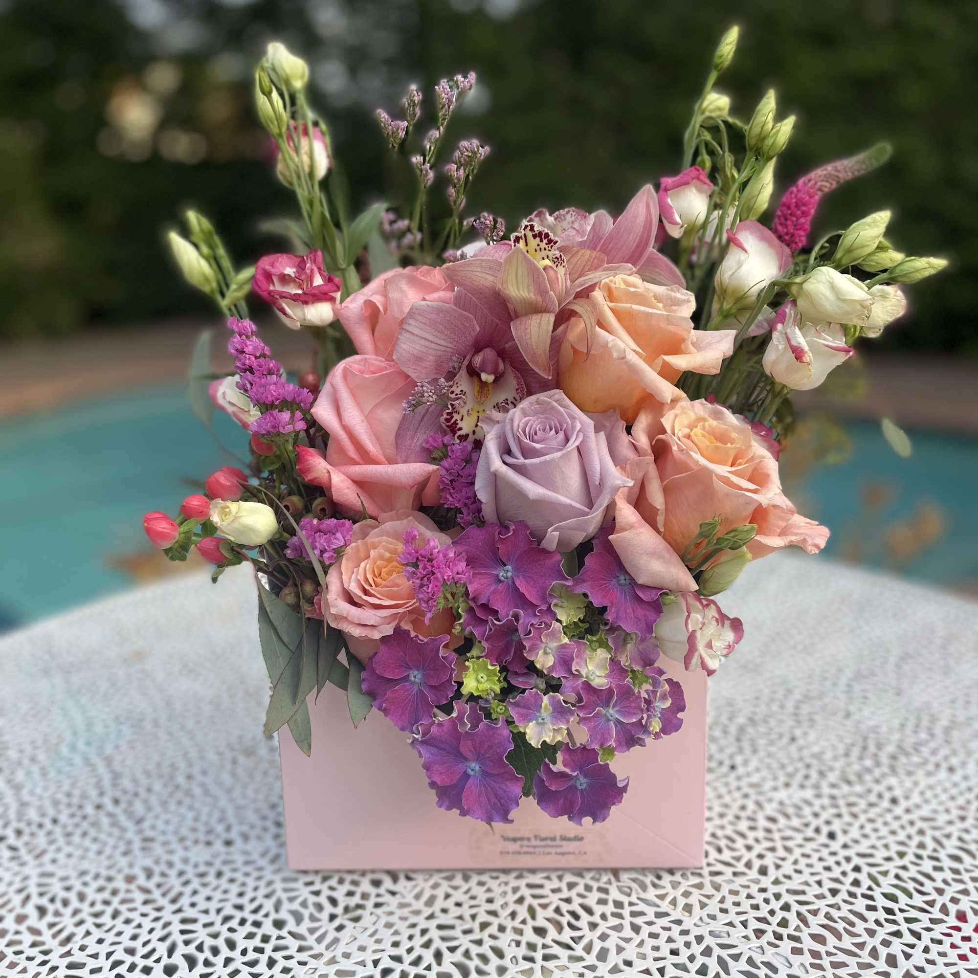 We put together gorgeous arrangements &ldquo;written&rdquo; in the language of flowers.
This Le