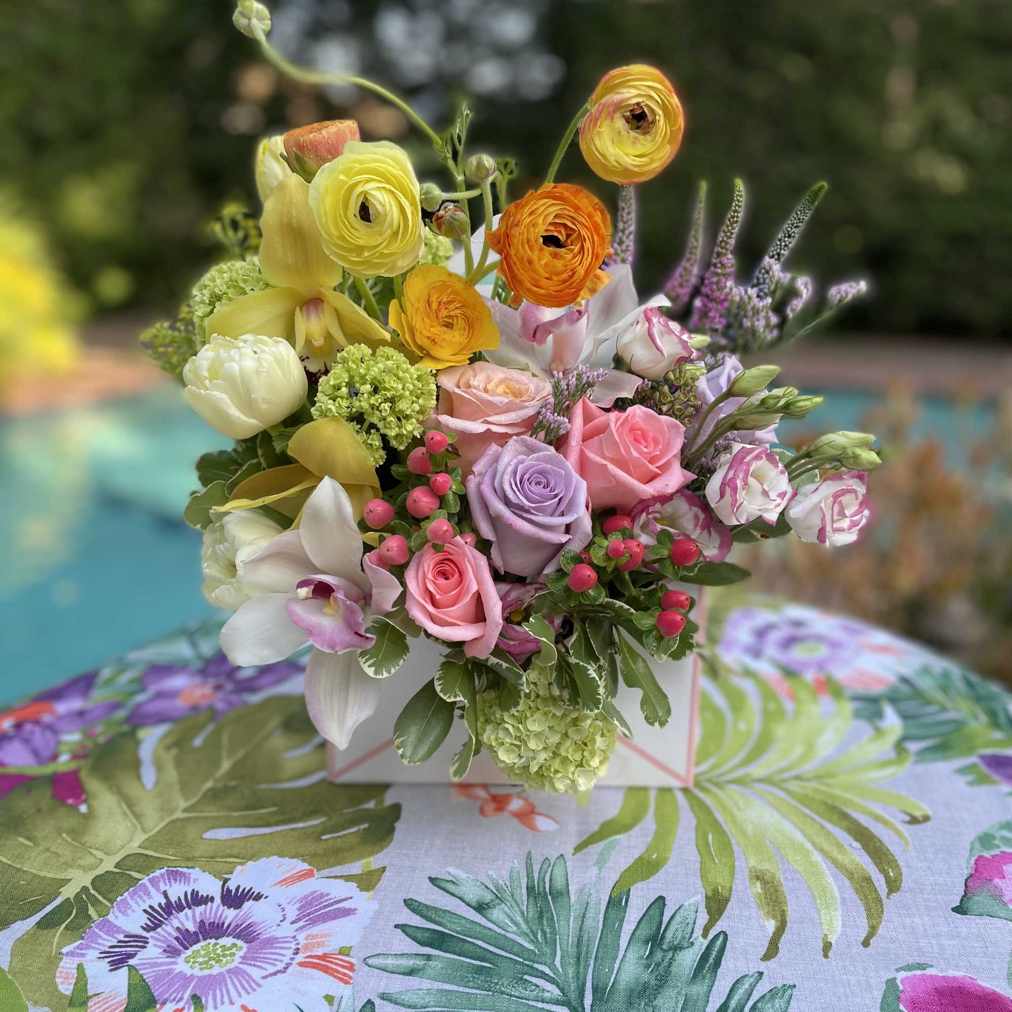 We put together gorgeous arrangements &ldquo;written&rdquo; in the language of flowers.
This Le