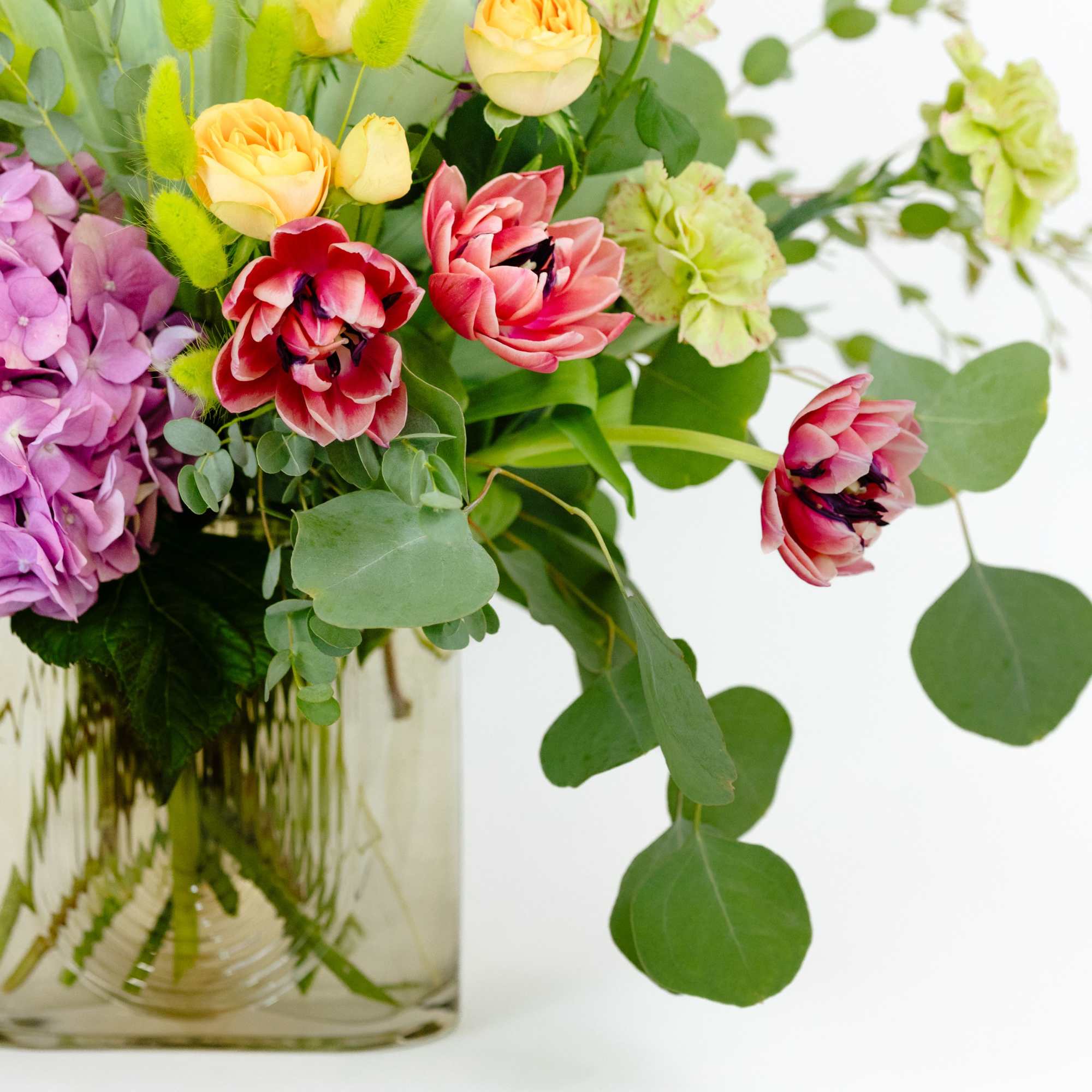 SPRING SUGAR VASE OF BRIGHT FLOWERS 

Happy, bright and fresh. This colorful