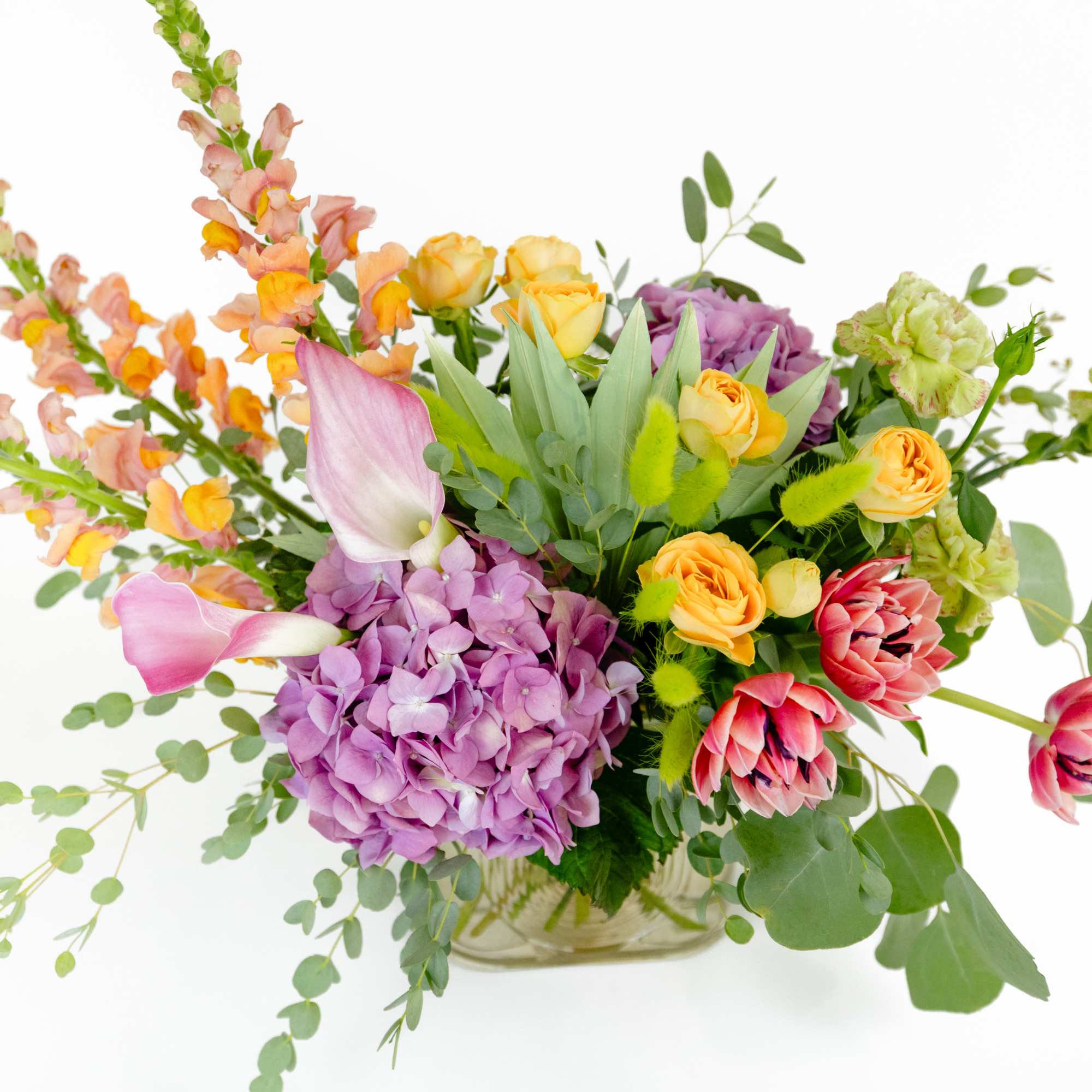 SPRING SUGAR VASE OF BRIGHT FLOWERS 

Happy, bright and fresh. This colorful