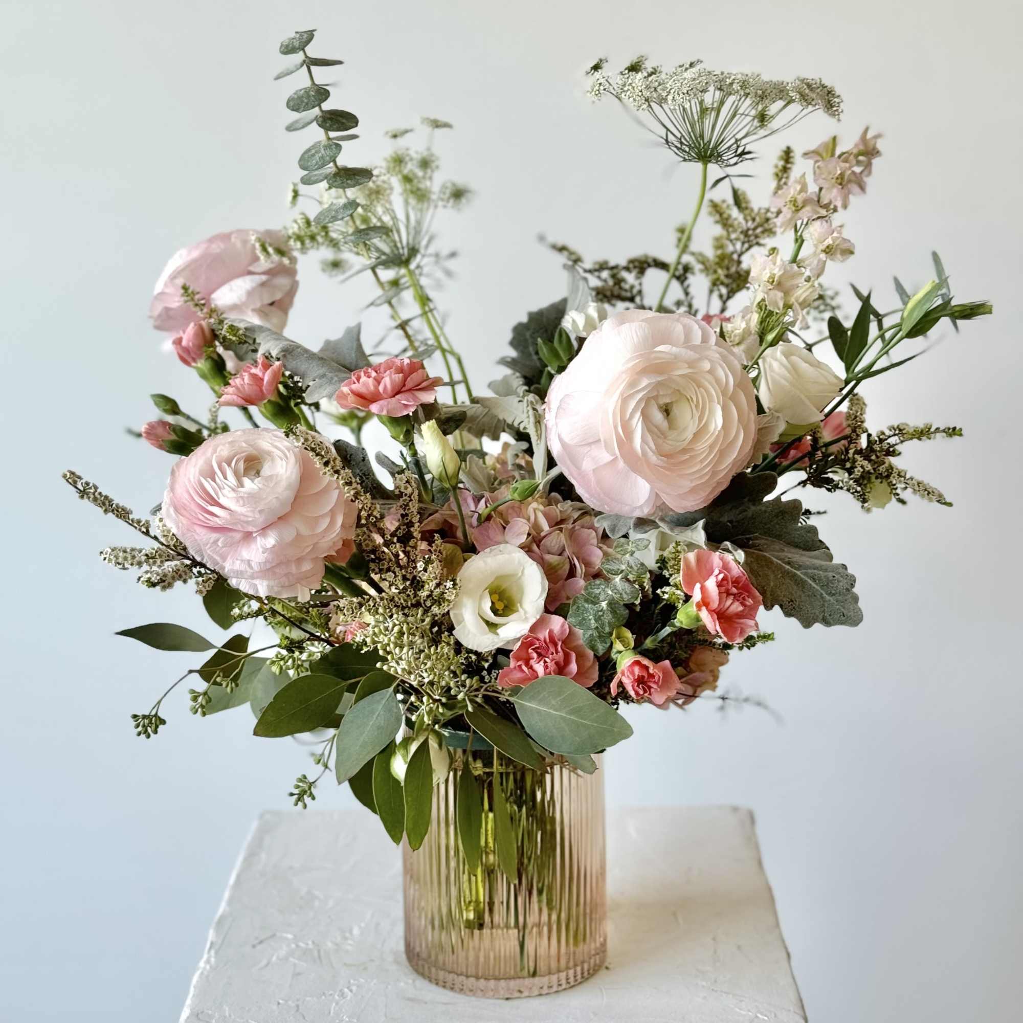 Brighten someone&rsquo;s day with our Blush Blooms arrangement&mdash;a celebration of all things