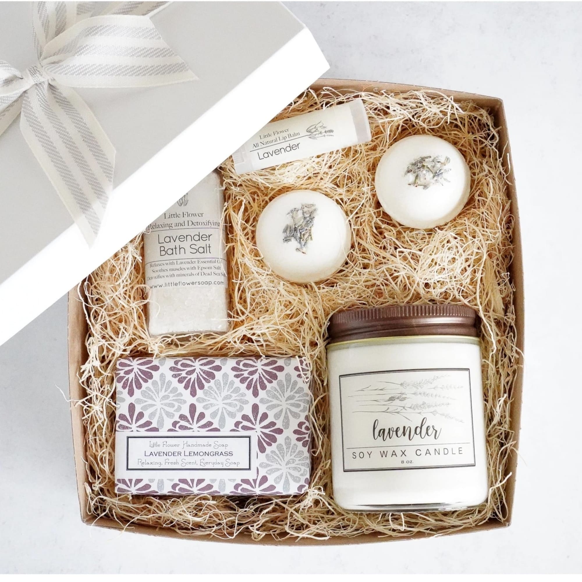 Ready to Gift Luxury Spa Box Measures 8 x 8 and comes