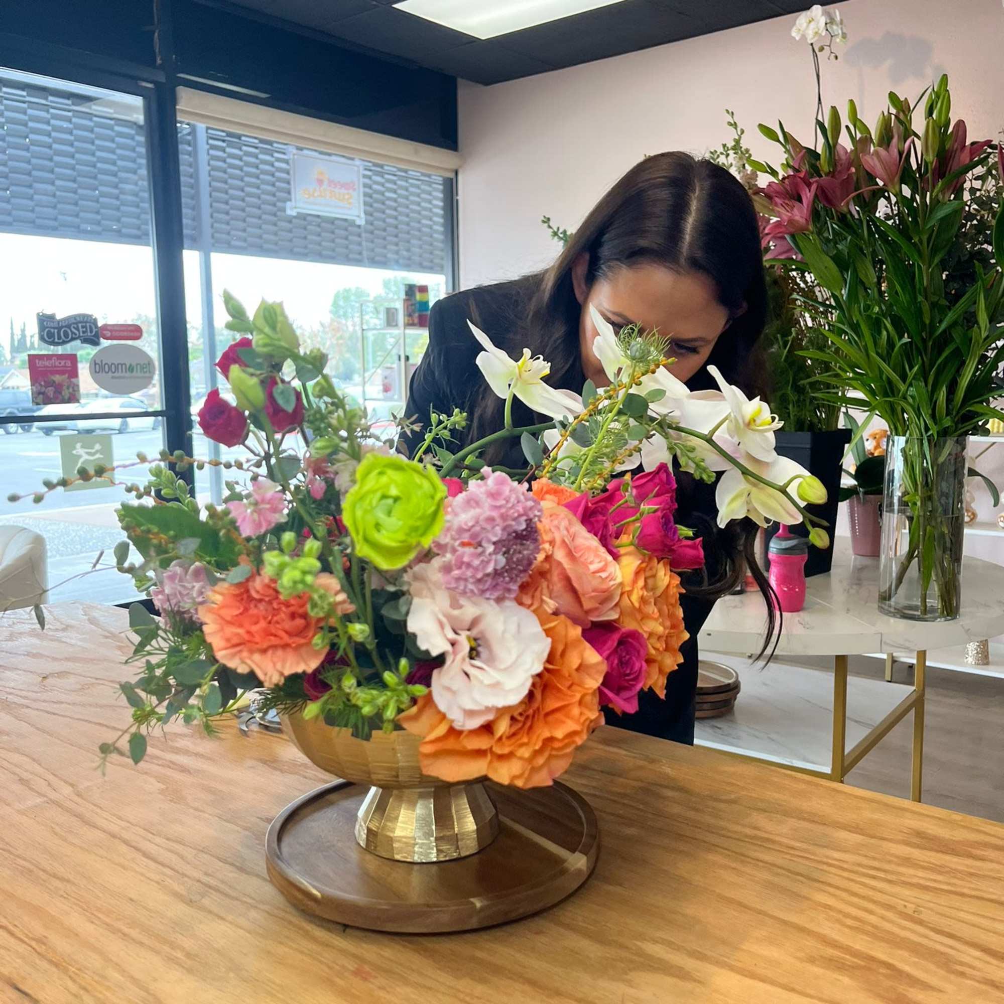 Learn the basics of floral art: handling fresh flowers, color combinations, and