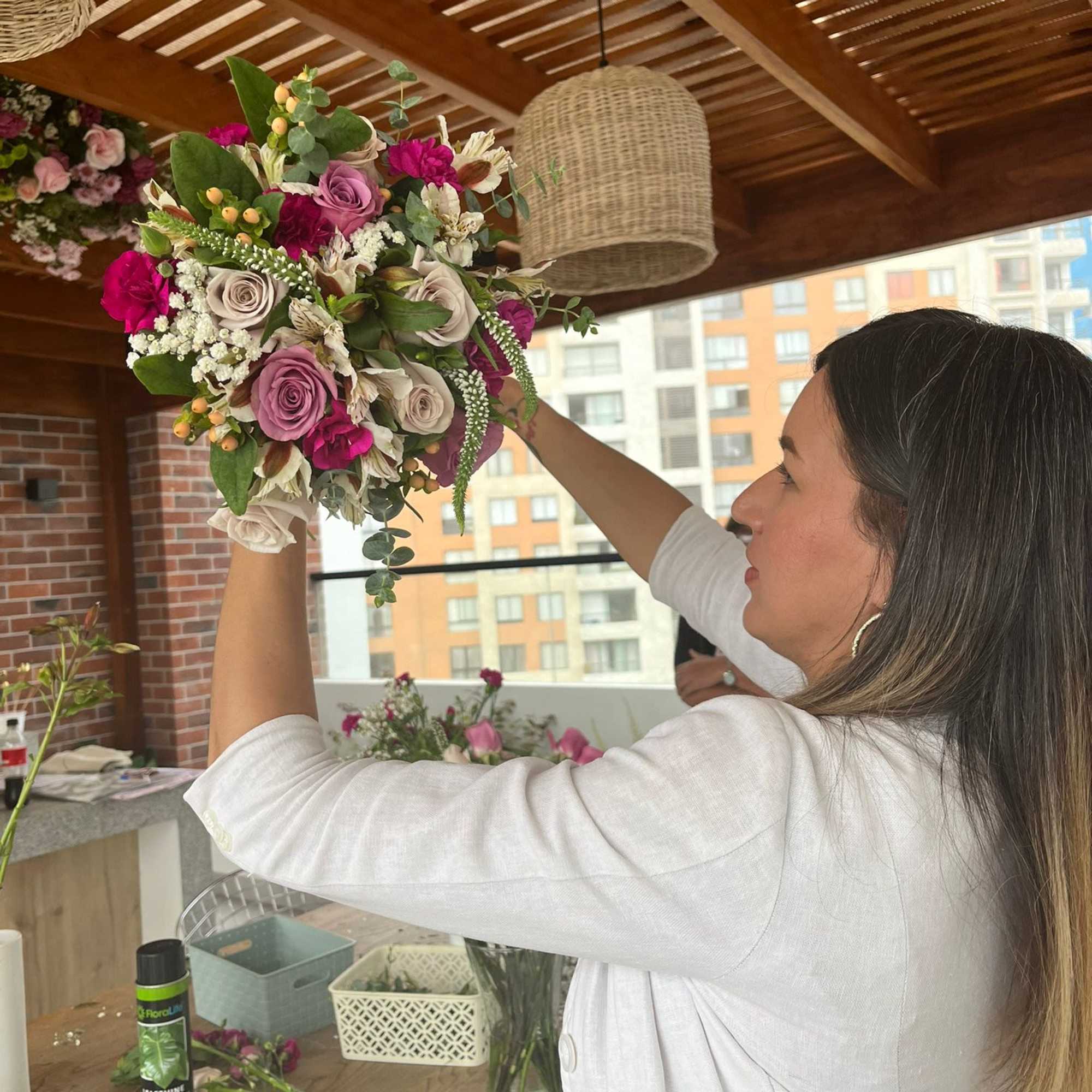 Learn the basics of floral art: handling fresh flowers, color combinations, and