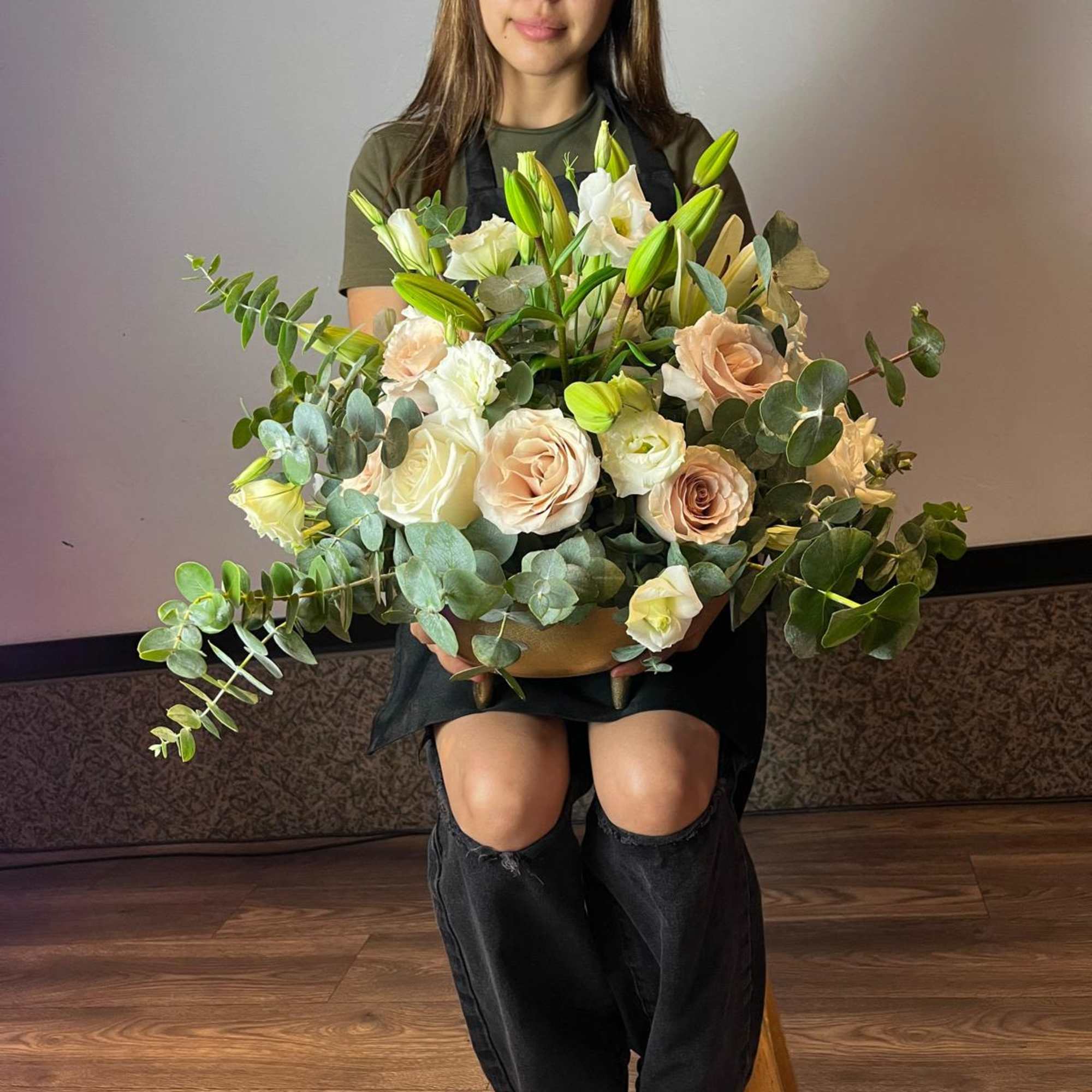 Learn the basics of floral art: handling fresh flowers, color combinations, and