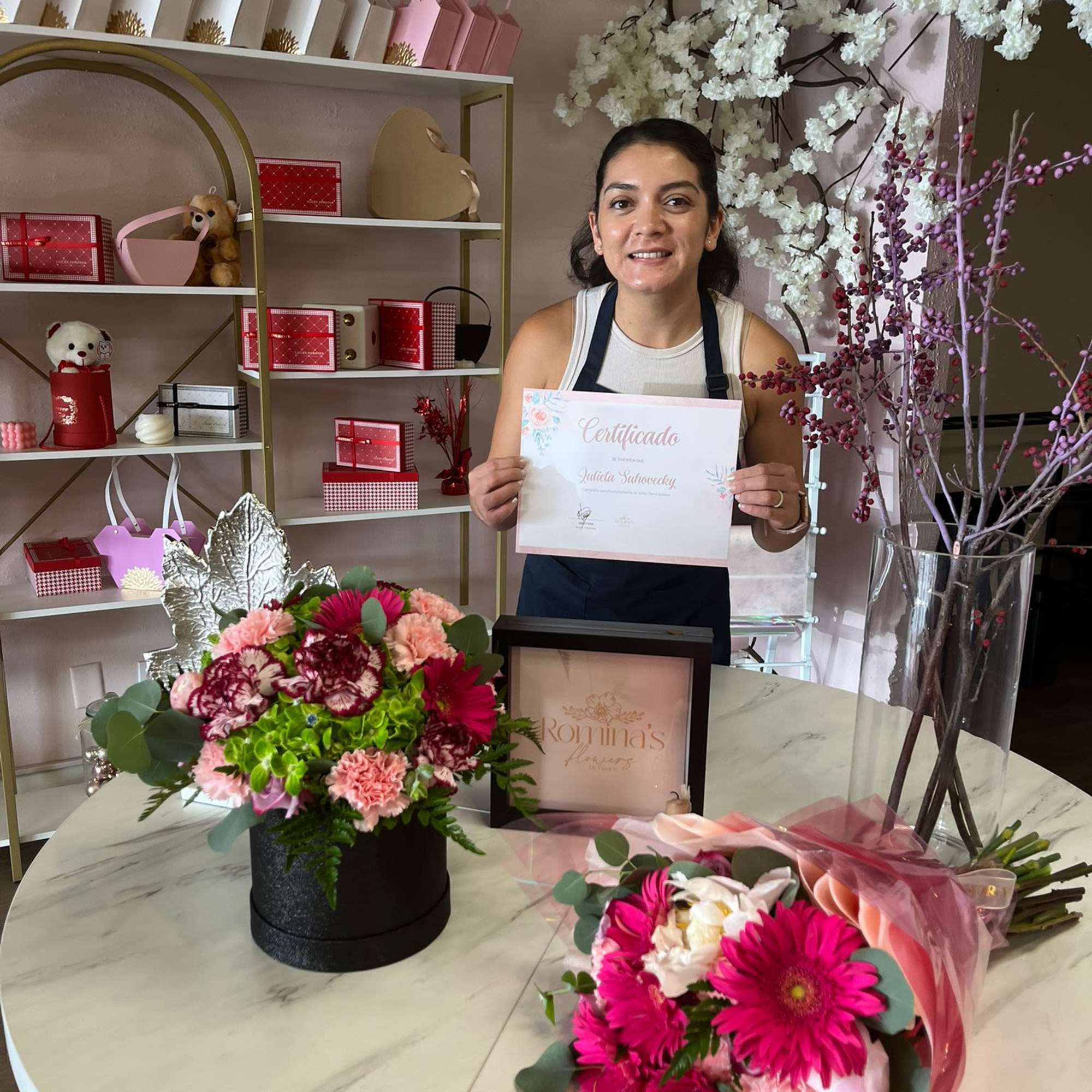 Learn the basics of floral art: handling fresh flowers, color combinations, and