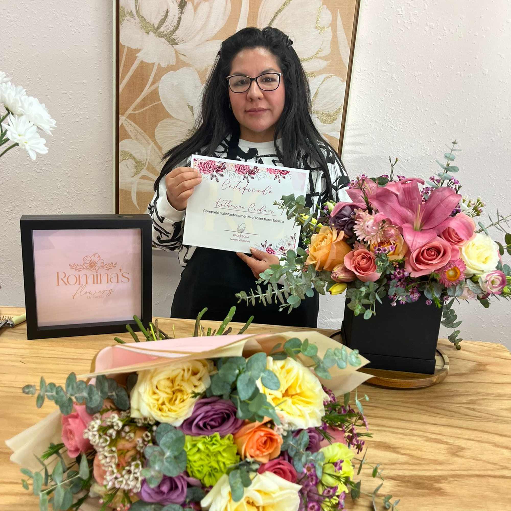 Learn the basics of floral art: handling fresh flowers, color combinations, and