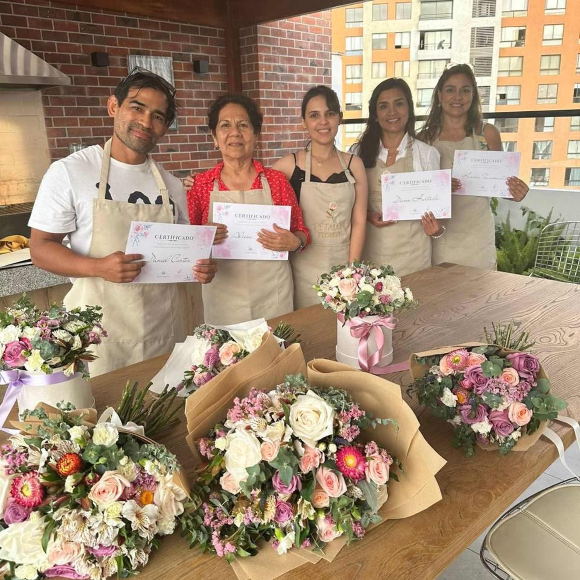 Learn the basics of floral art: handling fresh flowers, color combinations, and