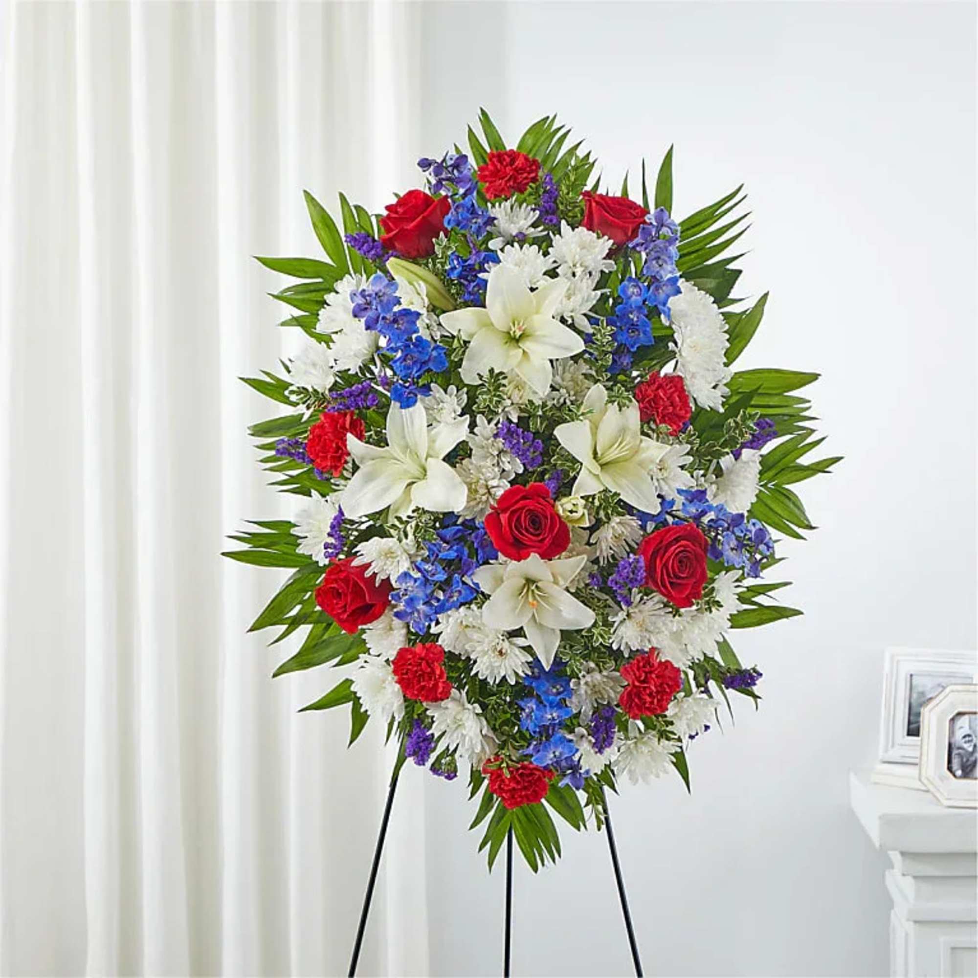 A red, white and blue expression of love and service to honor A red, white and blue expression of love and service to honor