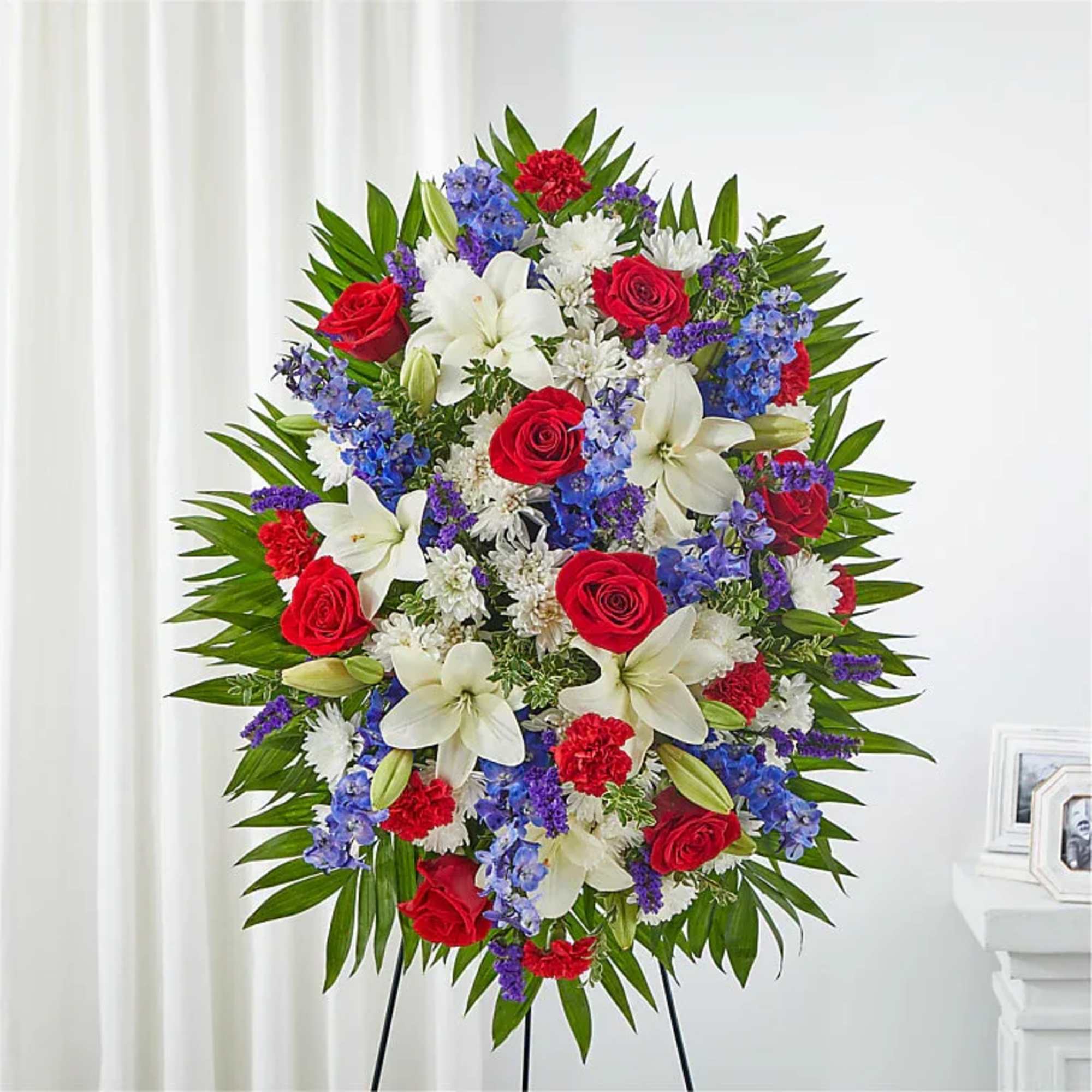 A red, white and blue expression of love and service to honor A red, white and blue expression of love and service to honor