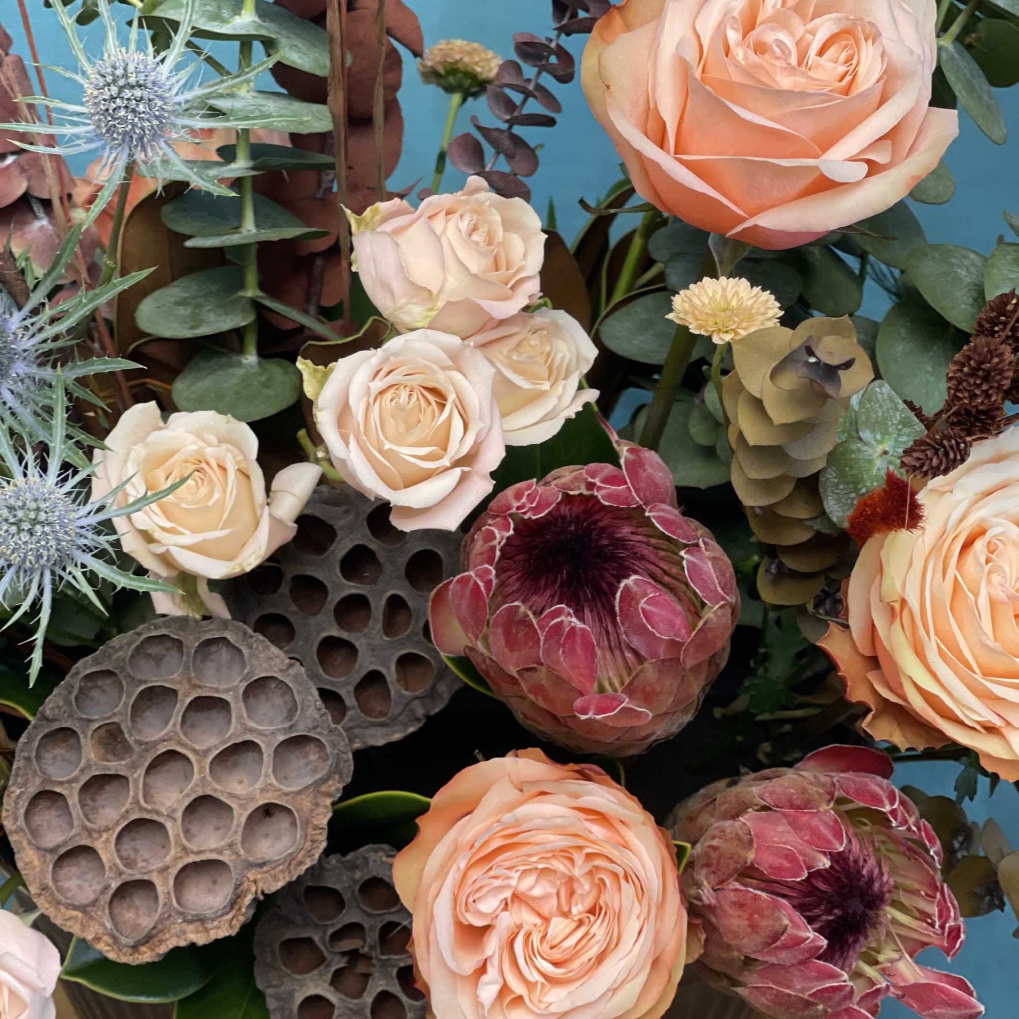 Autumn Elegance Arrangement
Capture the warmth and texture of the season with our