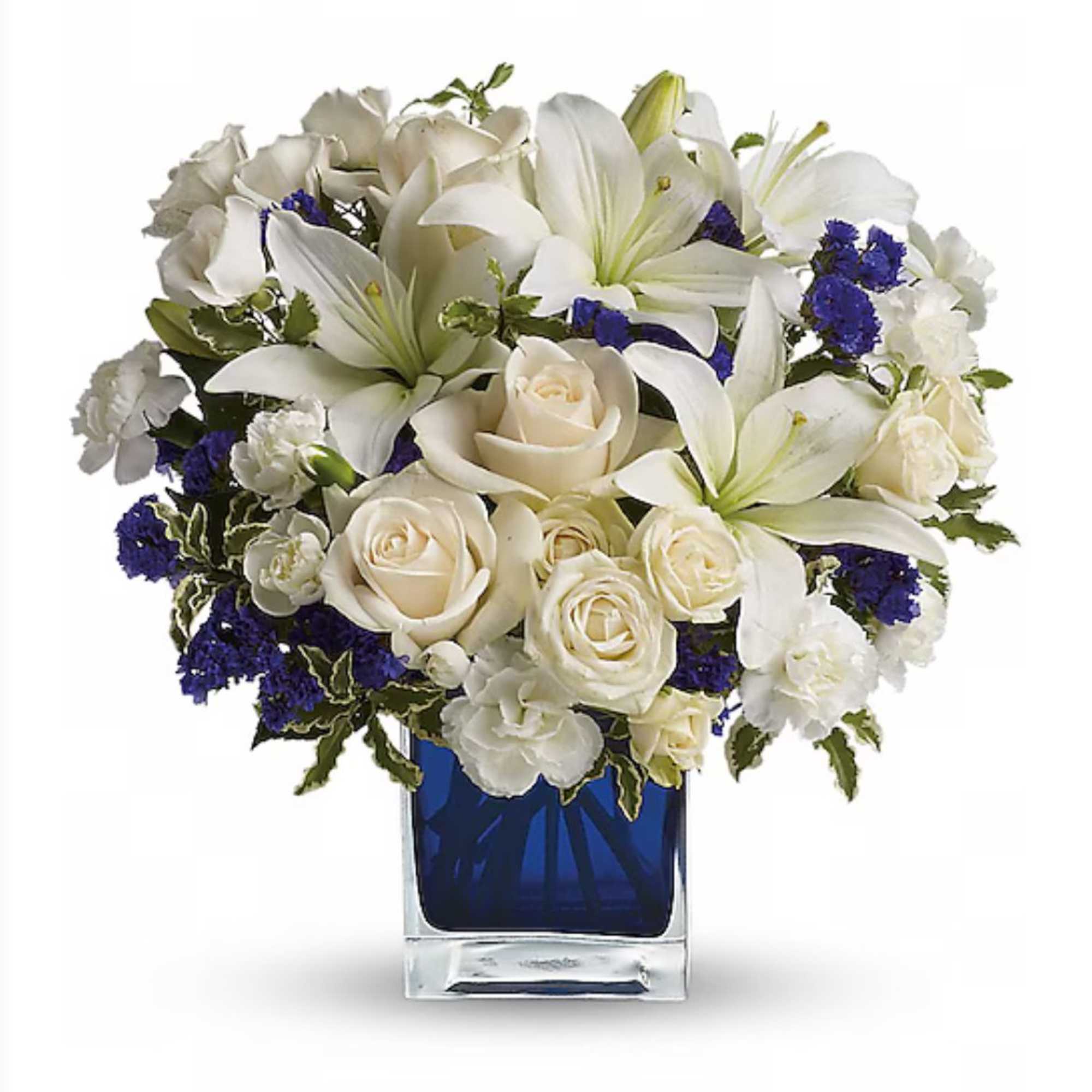 Send someone a touch of heaven with this exquisite bouquet. Luxurious white