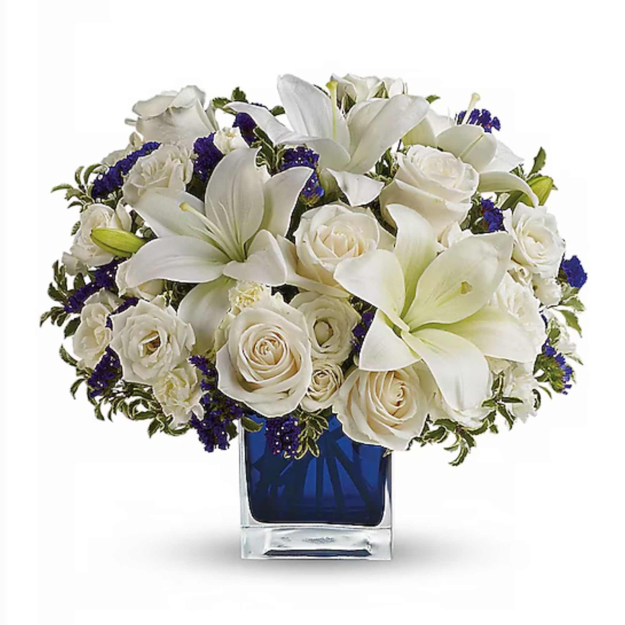 Send someone a touch of heaven with this exquisite bouquet. Luxurious white