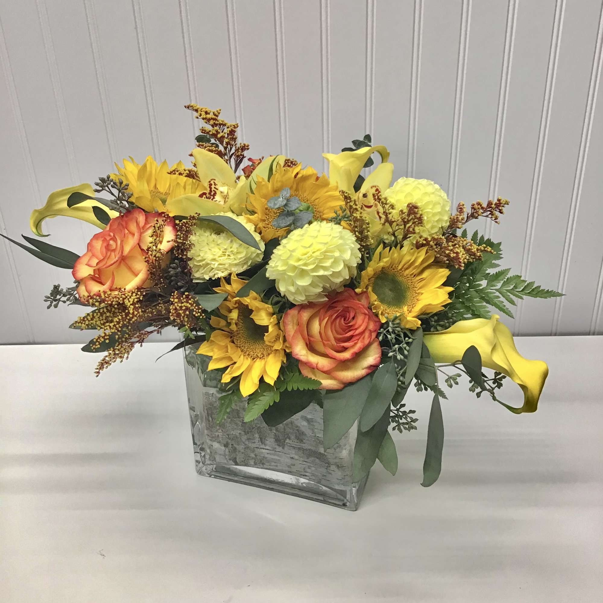 Beautiful flower arrangement for fall