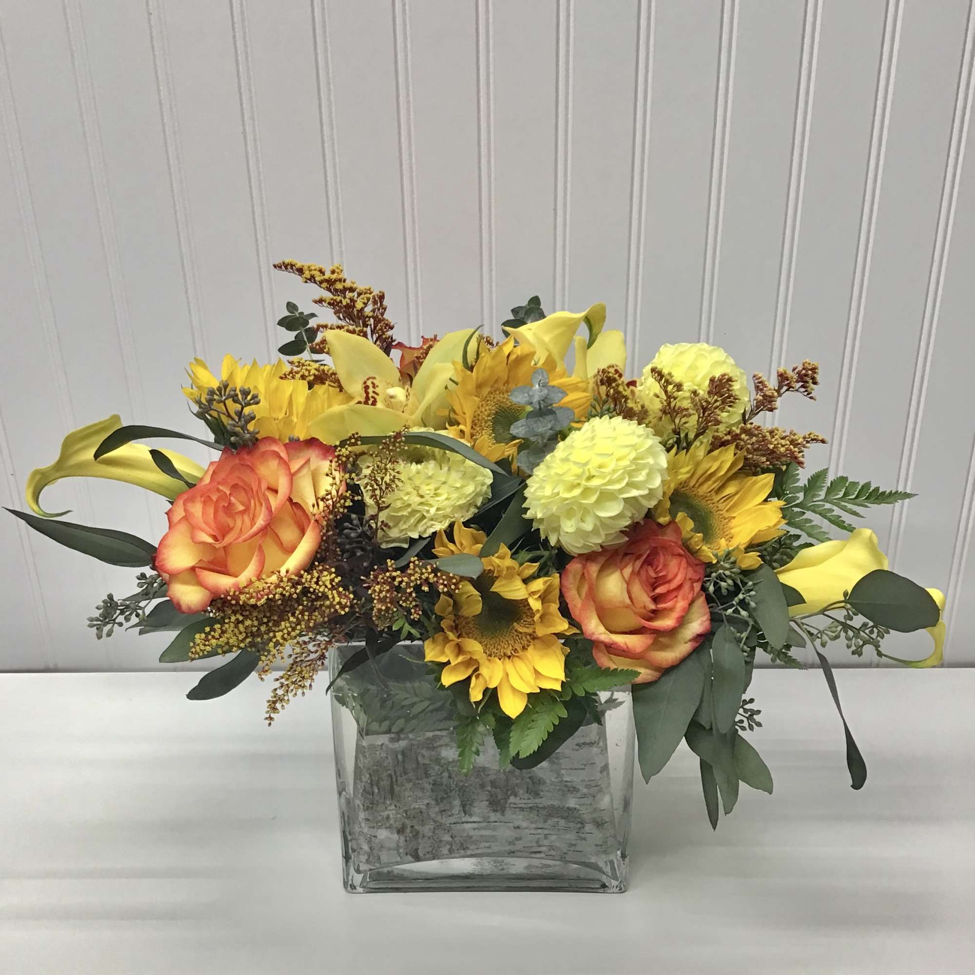 Beautiful flower arrangement for fall