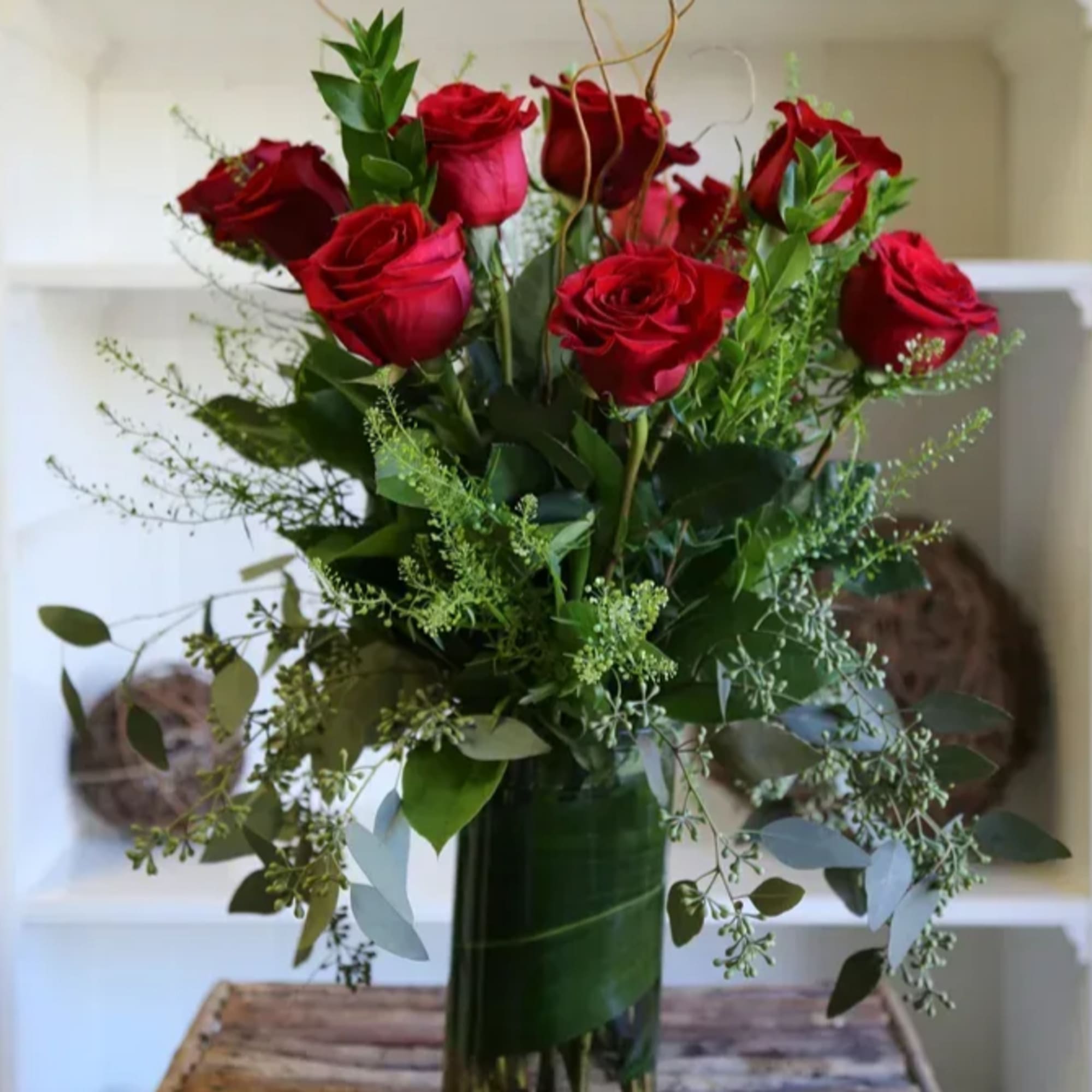 Make it an extra special occasion with a dozen long-stemmed red roses