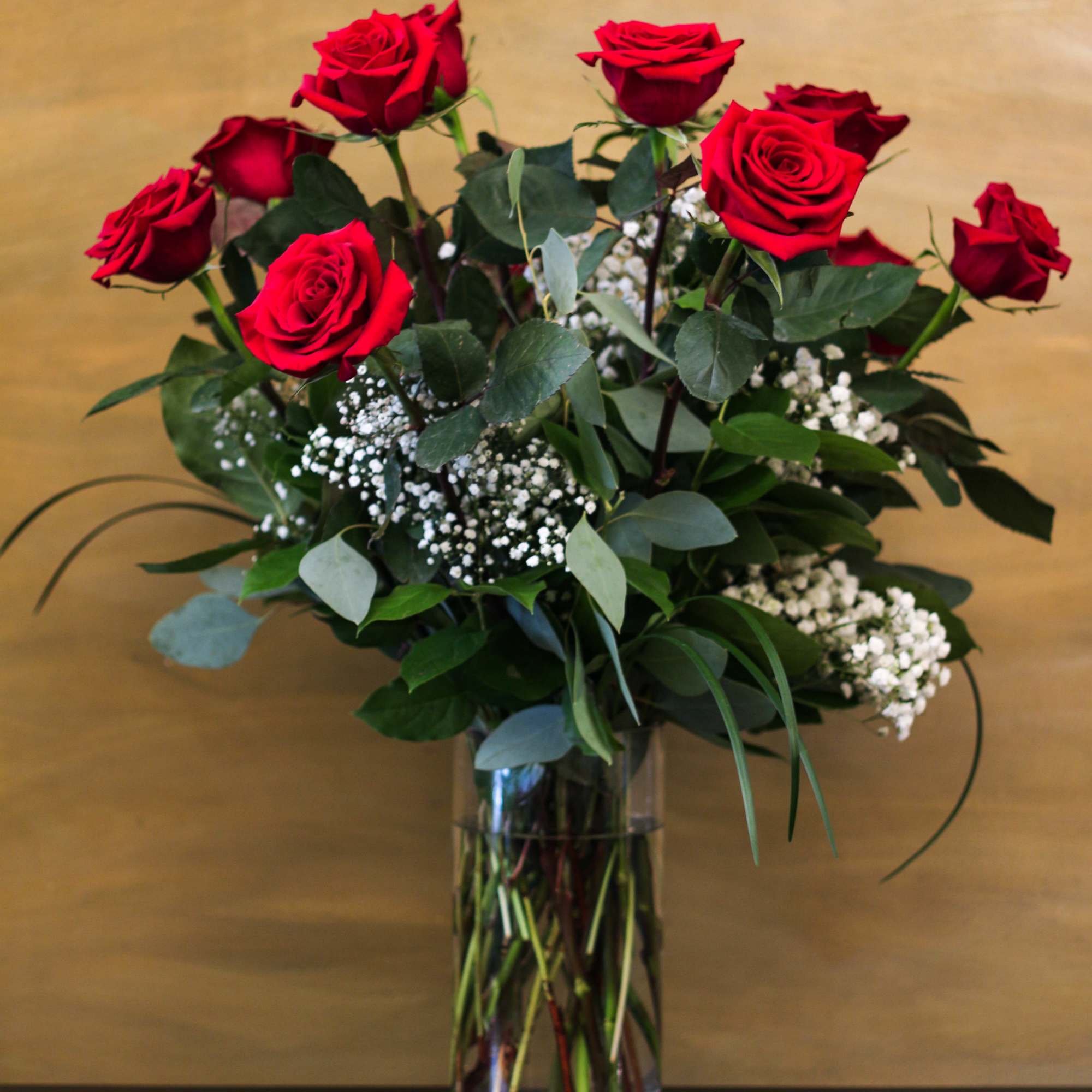 The top of the line and best 12 long stem red roses