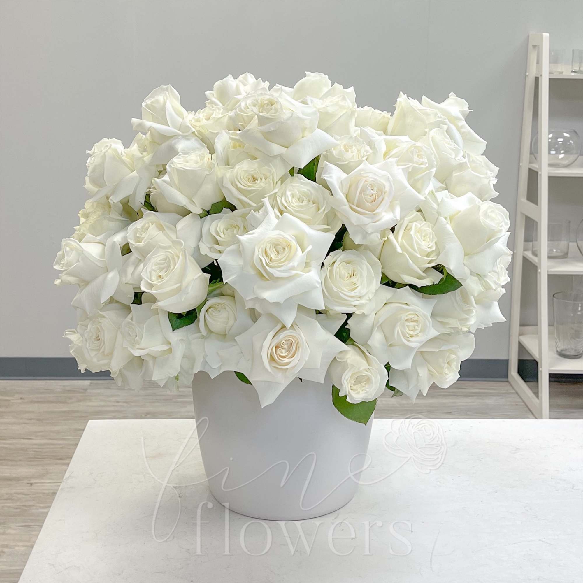 Elegant, chic and luxurious, Breathtaking is a truly stunning arrangement. Premium White